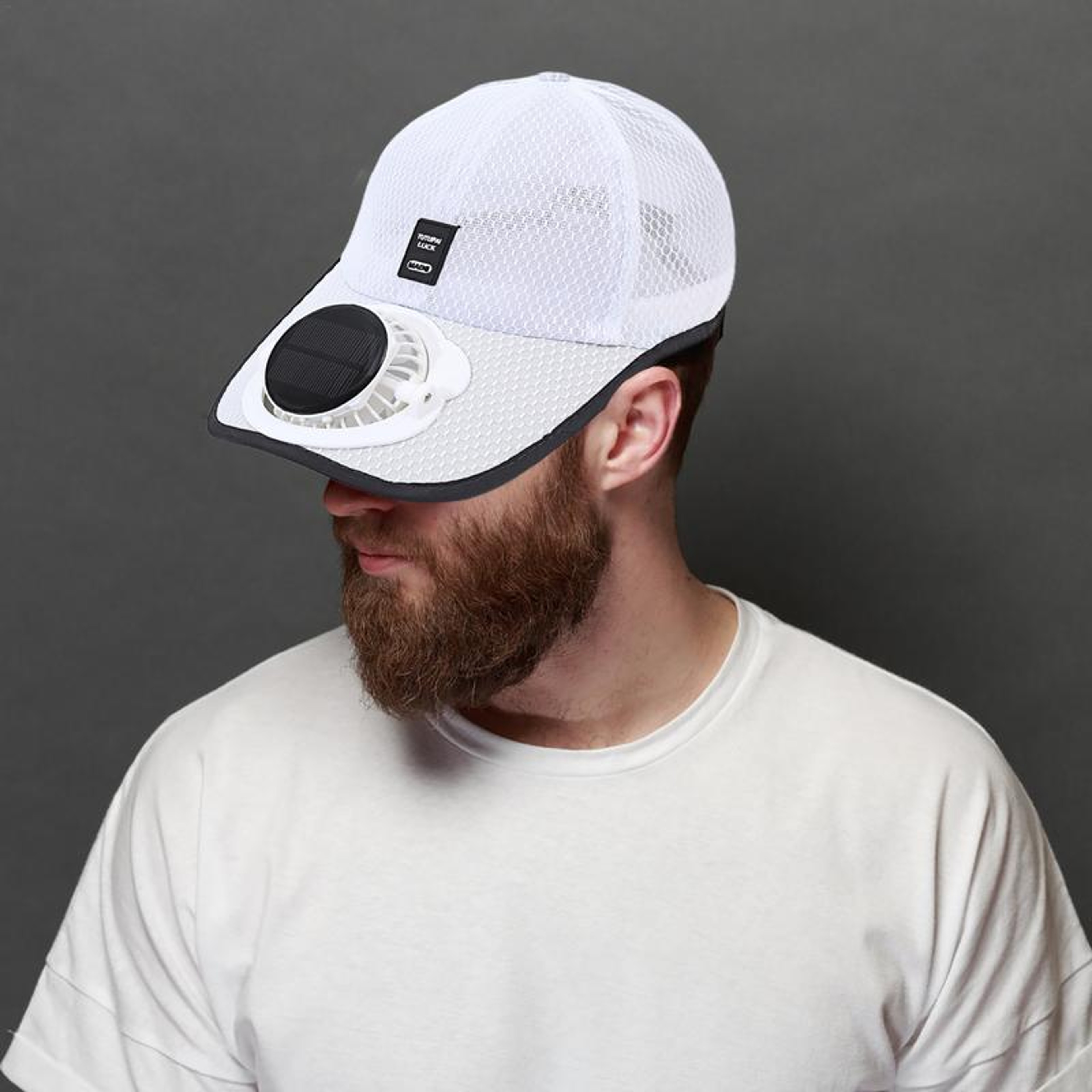 Solar Powered Fan Hat for Men and Women, Breathable Summer Mesh Sunshade Duck Tongue Cap for Outdoor Beach, Hiking – view 2