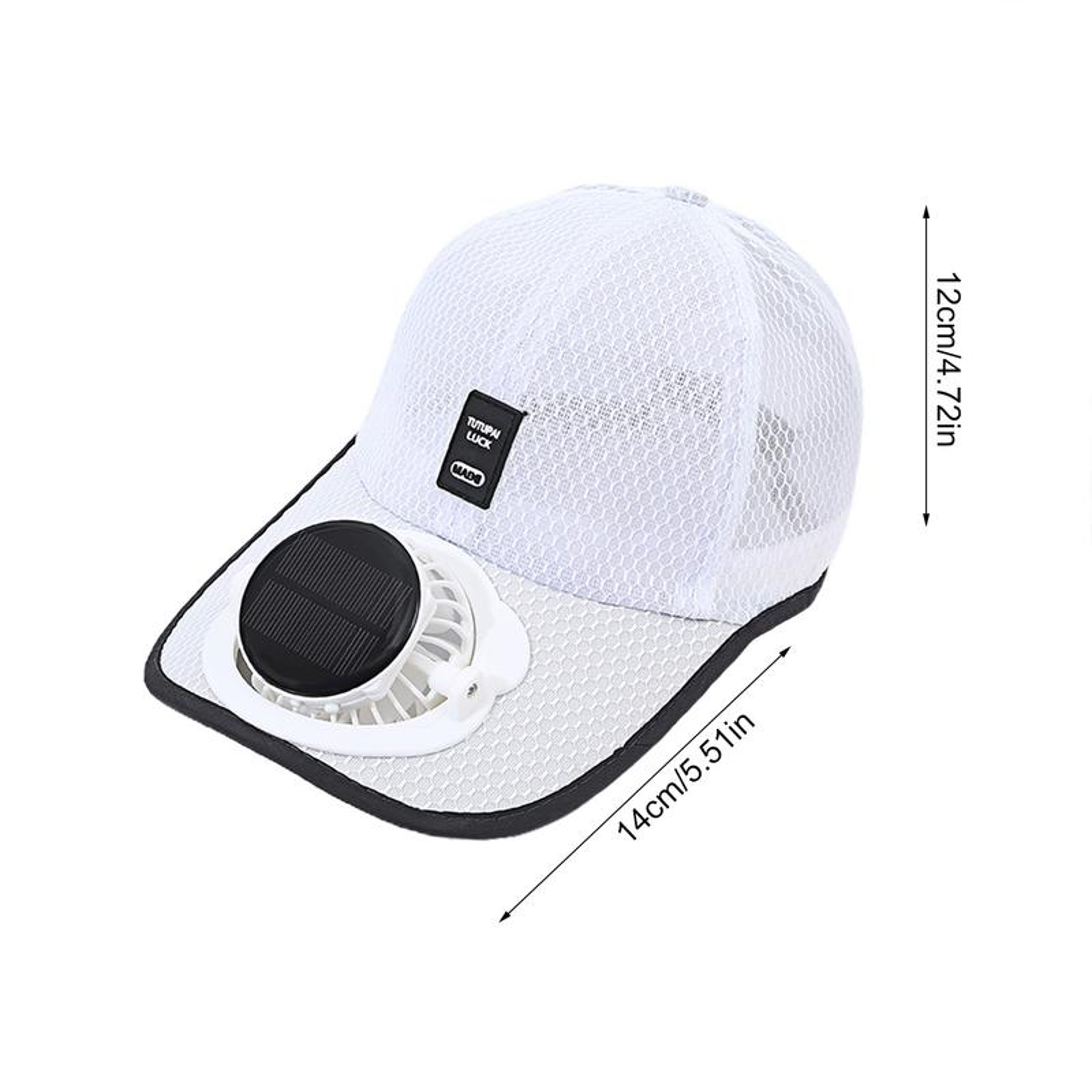 Solar Powered Fan Hat for Men and Women, Breathable Summer Mesh Sunshade Duck Tongue Cap for Outdoor Beach, Hiking – view 6