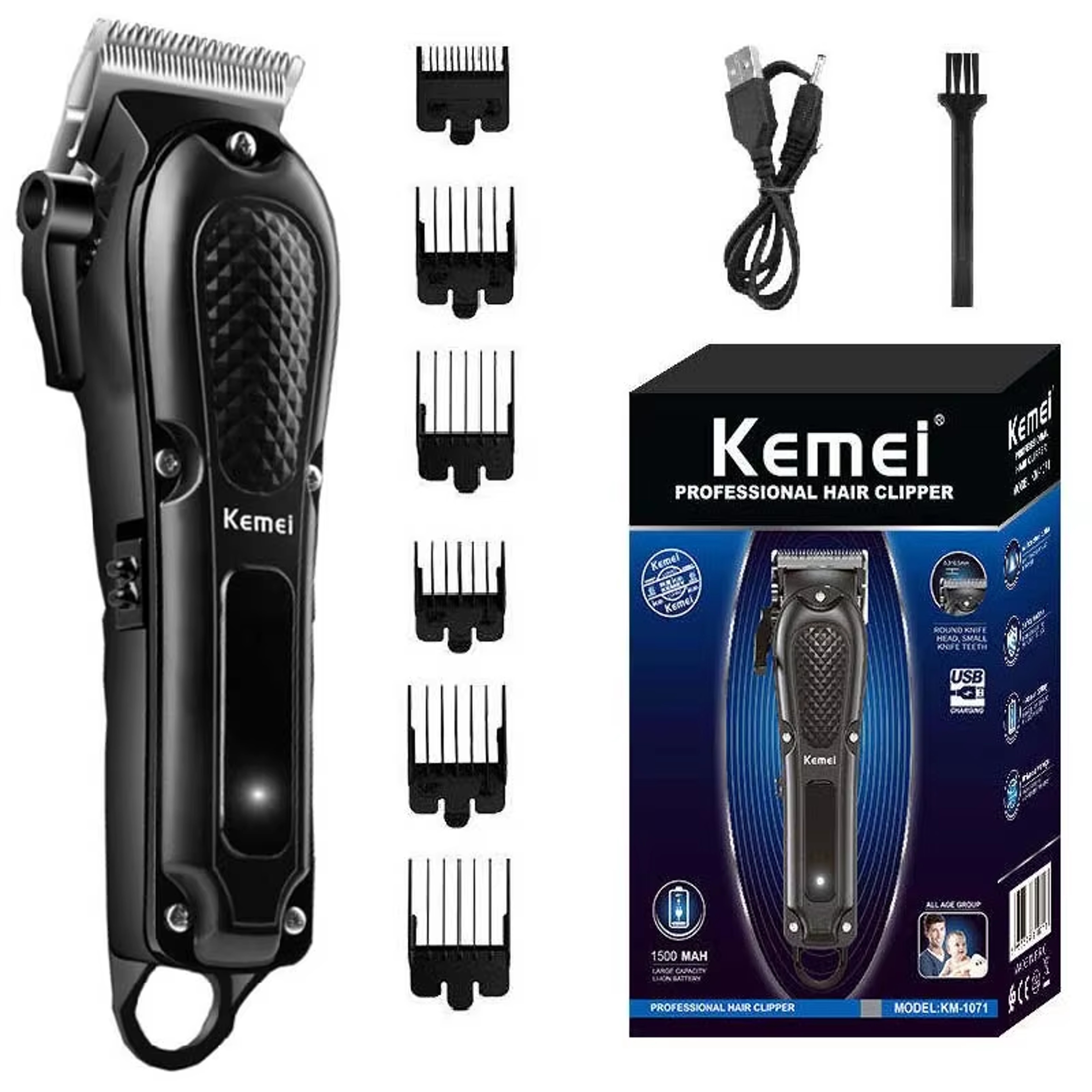 Cordless Rechargeable Hair Clipper & Beard Hair Trimmer for Men, Powerful Electric Hair Cutter Machine, Adjustable Hair – view 1