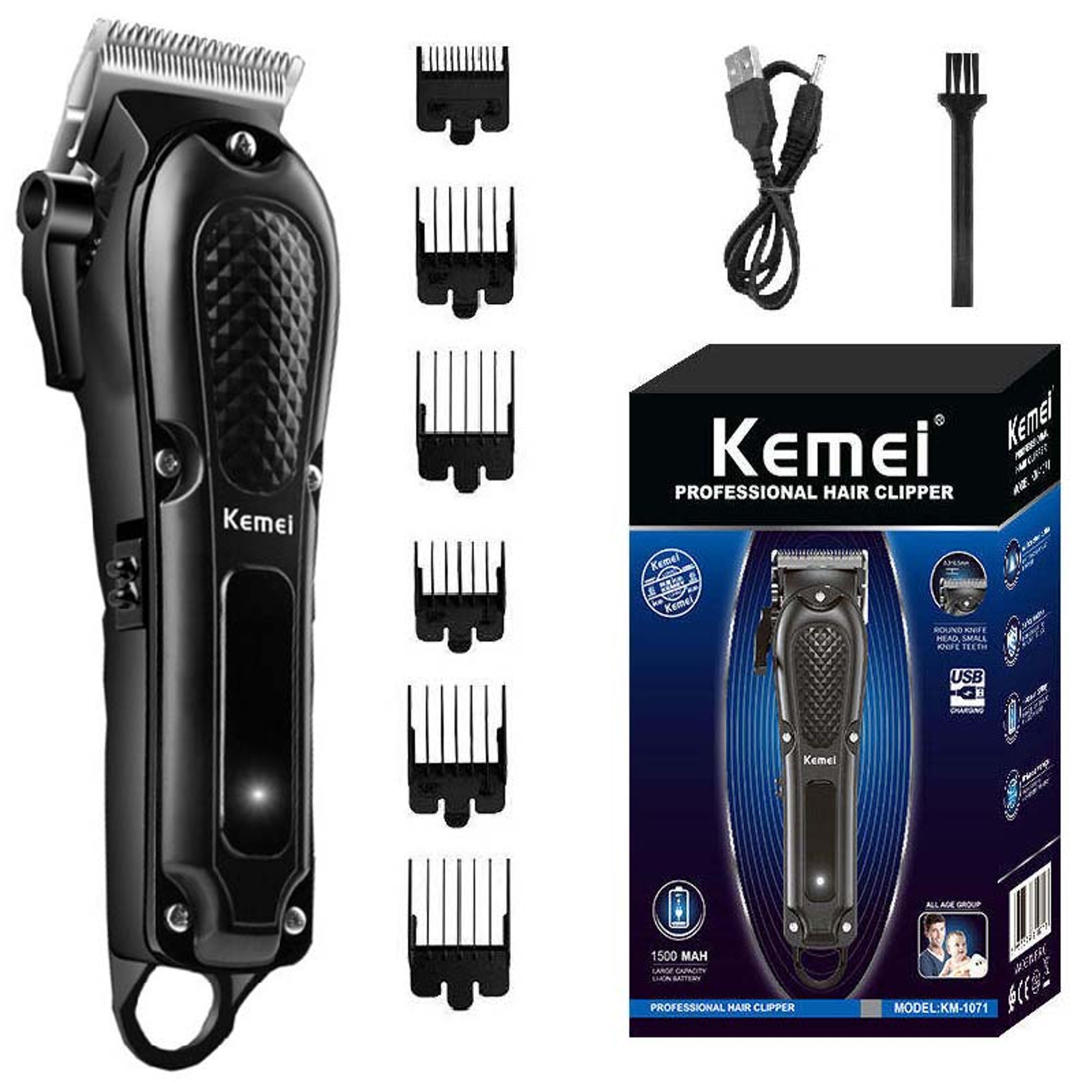 Cordless Rechargeable Hair Clipper & Beard Hair Trimmer for Men, Powerful Electric Hair Cutter Machine, Adjustable Hair – view 7