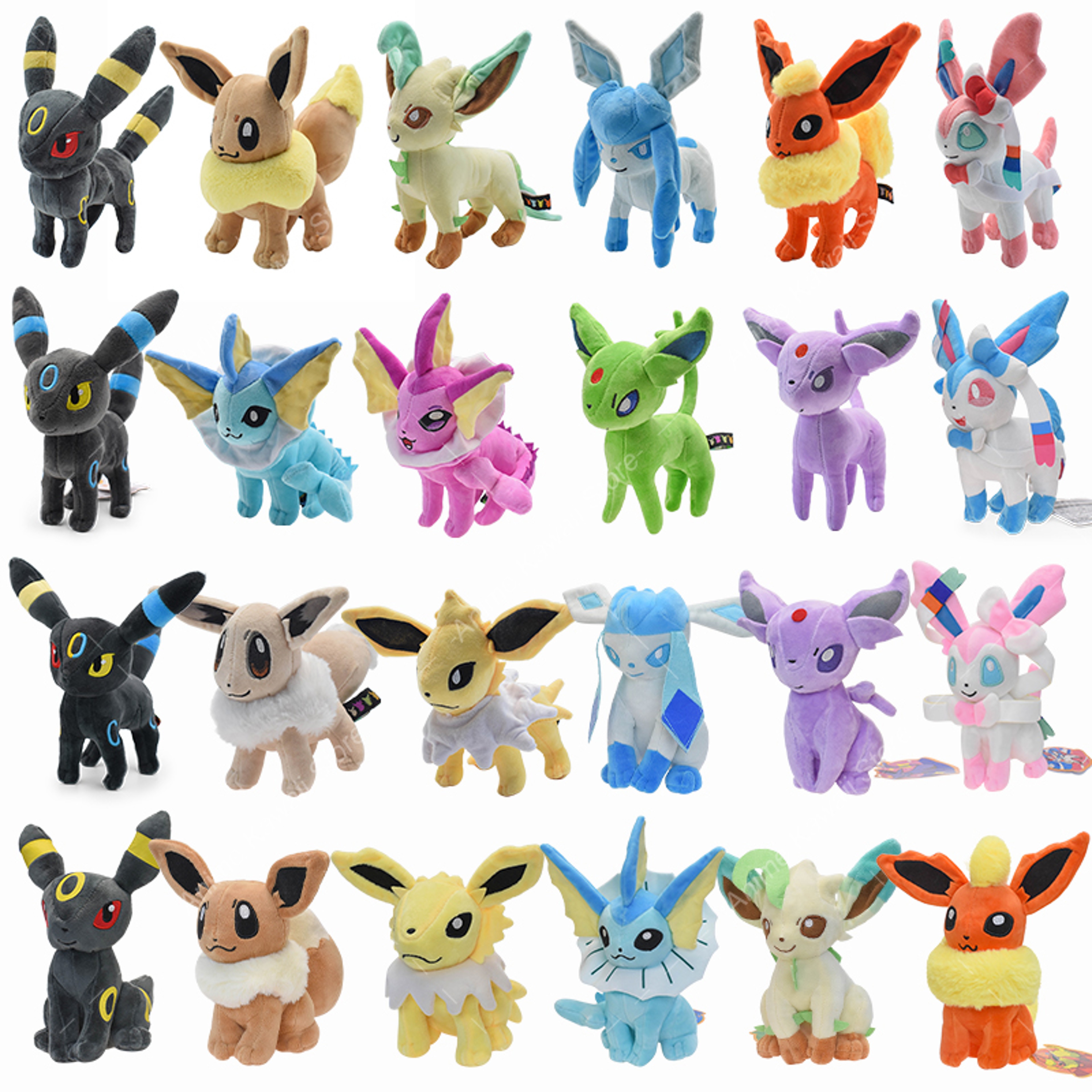 Pokemon Plush Toy, Mimikyu Eevee Umbreon Flareon Jolteon Vaporeon Glaceon Sylveon Espeon Evolution Stuffed Peluche Doll – view 1