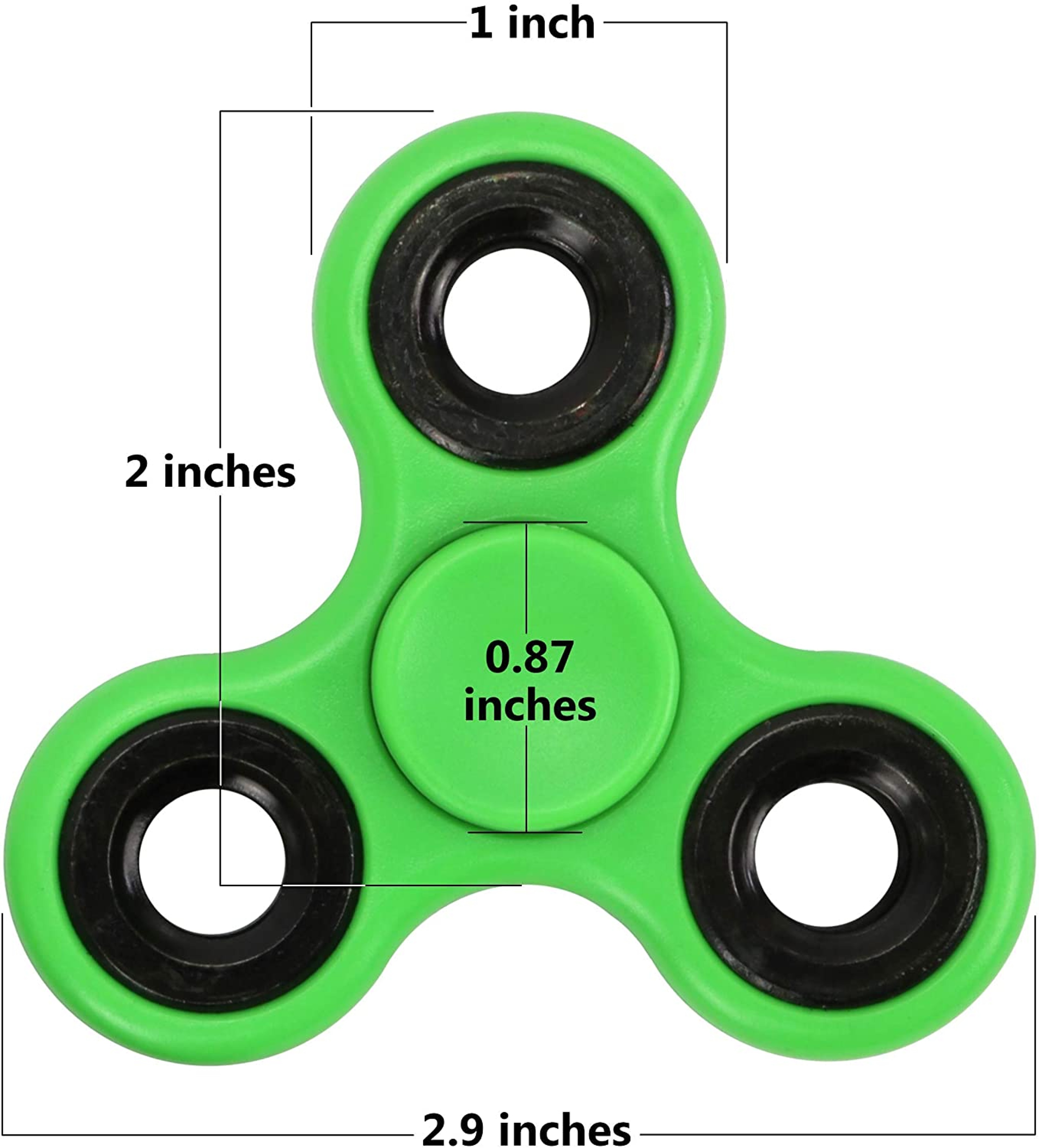 High Quality ABS Fidget Spinner EDC Toy for Autism ADHD, Anti-Stress Tri-Spinner for Adults & Kids, Focus Anxiety Relief – view 5