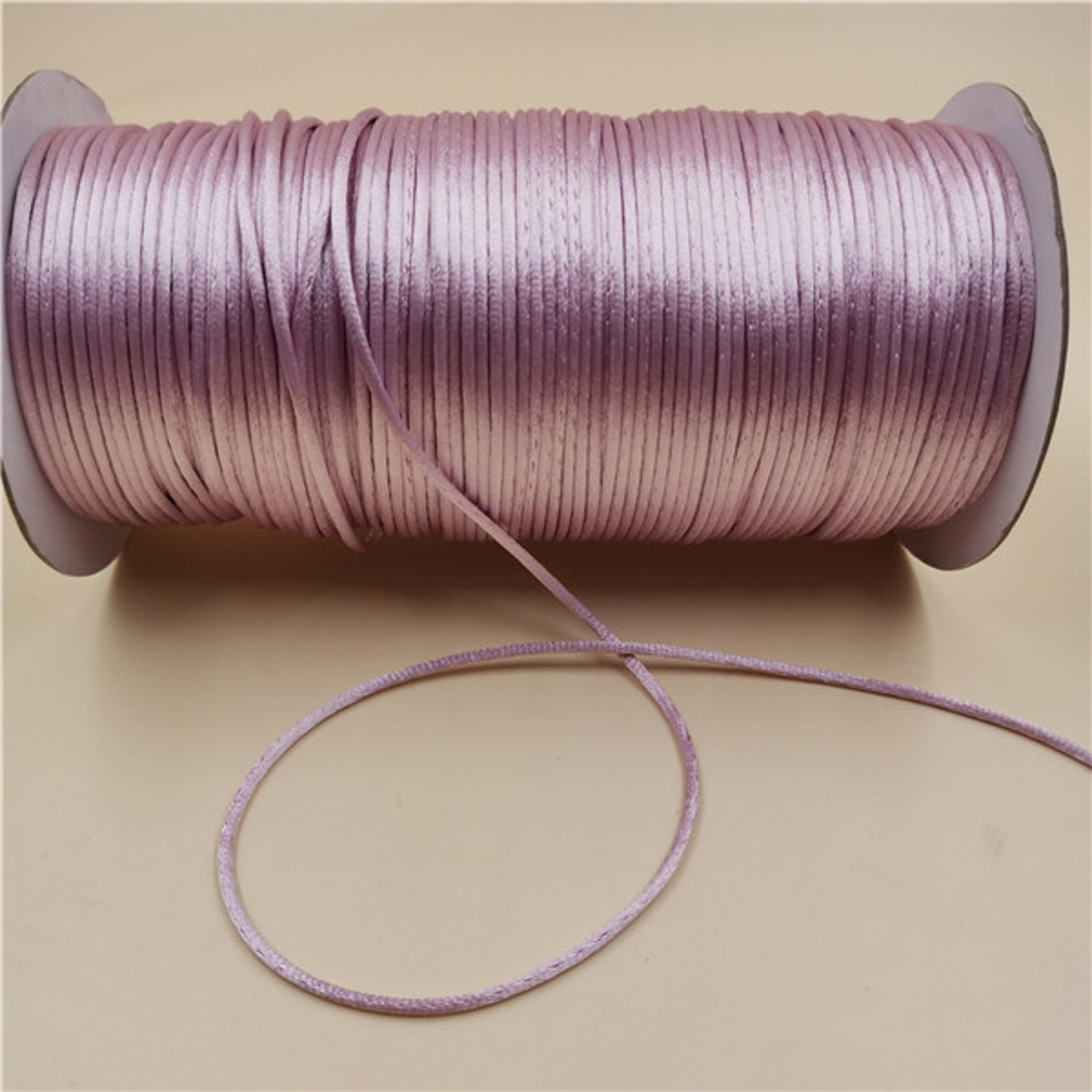 2MM Braided Macrame Cord Silk Rope Thread for DIY Chinese Knot, Satin Bracelets, Jewelry Making & Craft Beading Supplies – view 11