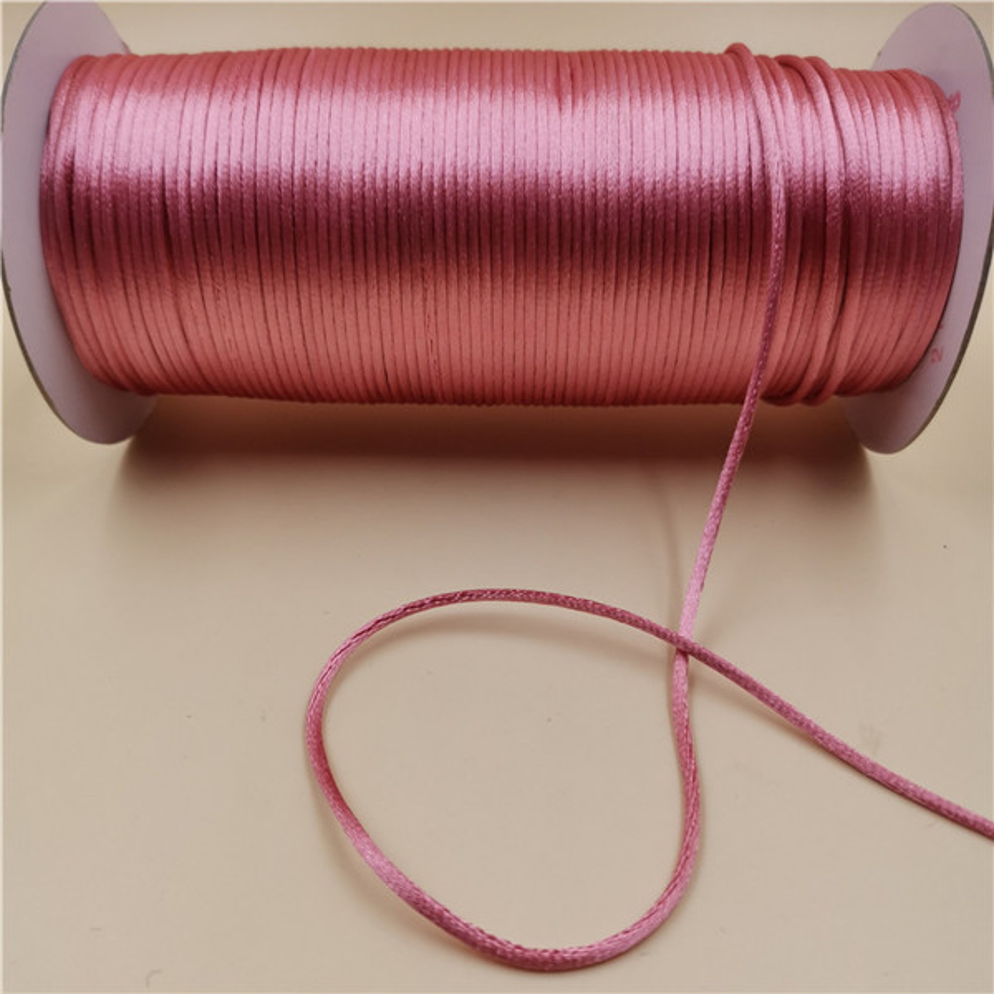 2MM Braided Macrame Cord Silk Rope Thread for DIY Chinese Knot, Satin Bracelets, Jewelry Making & Craft Beading Supplies – view 33