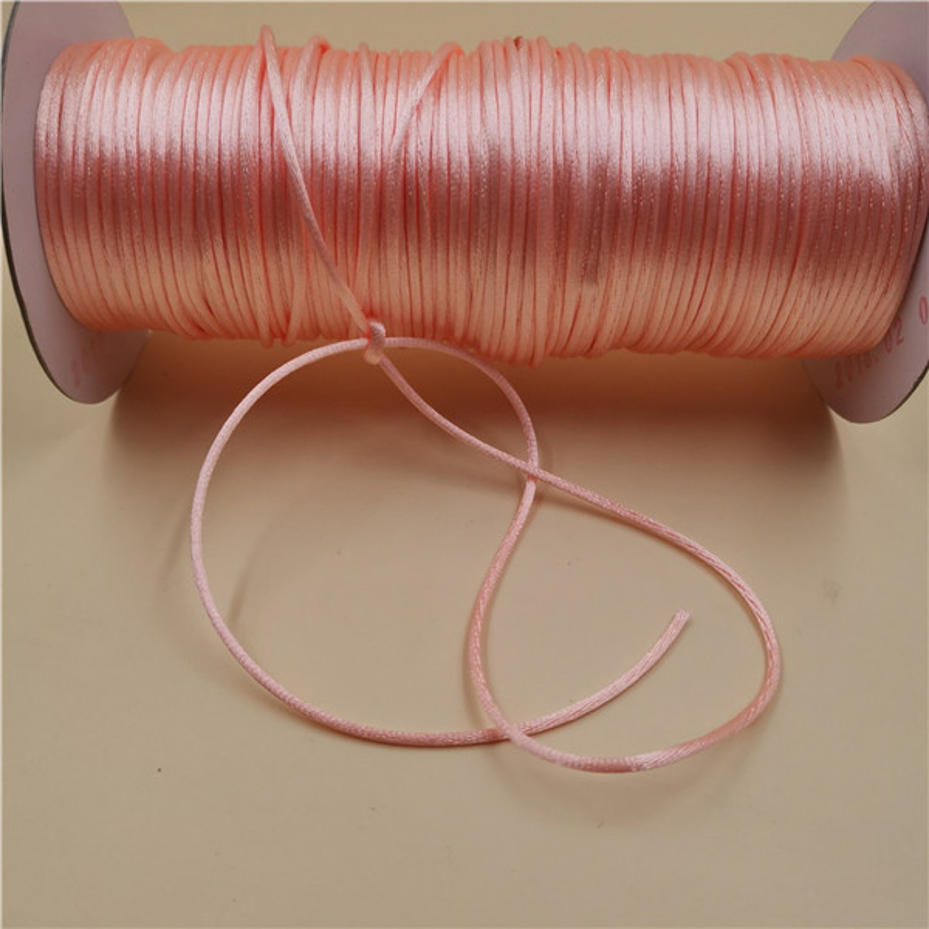 2MM Braided Macrame Cord Silk Rope Thread for DIY Chinese Knot, Satin Bracelets, Jewelry Making & Craft Beading Supplies – view 42
