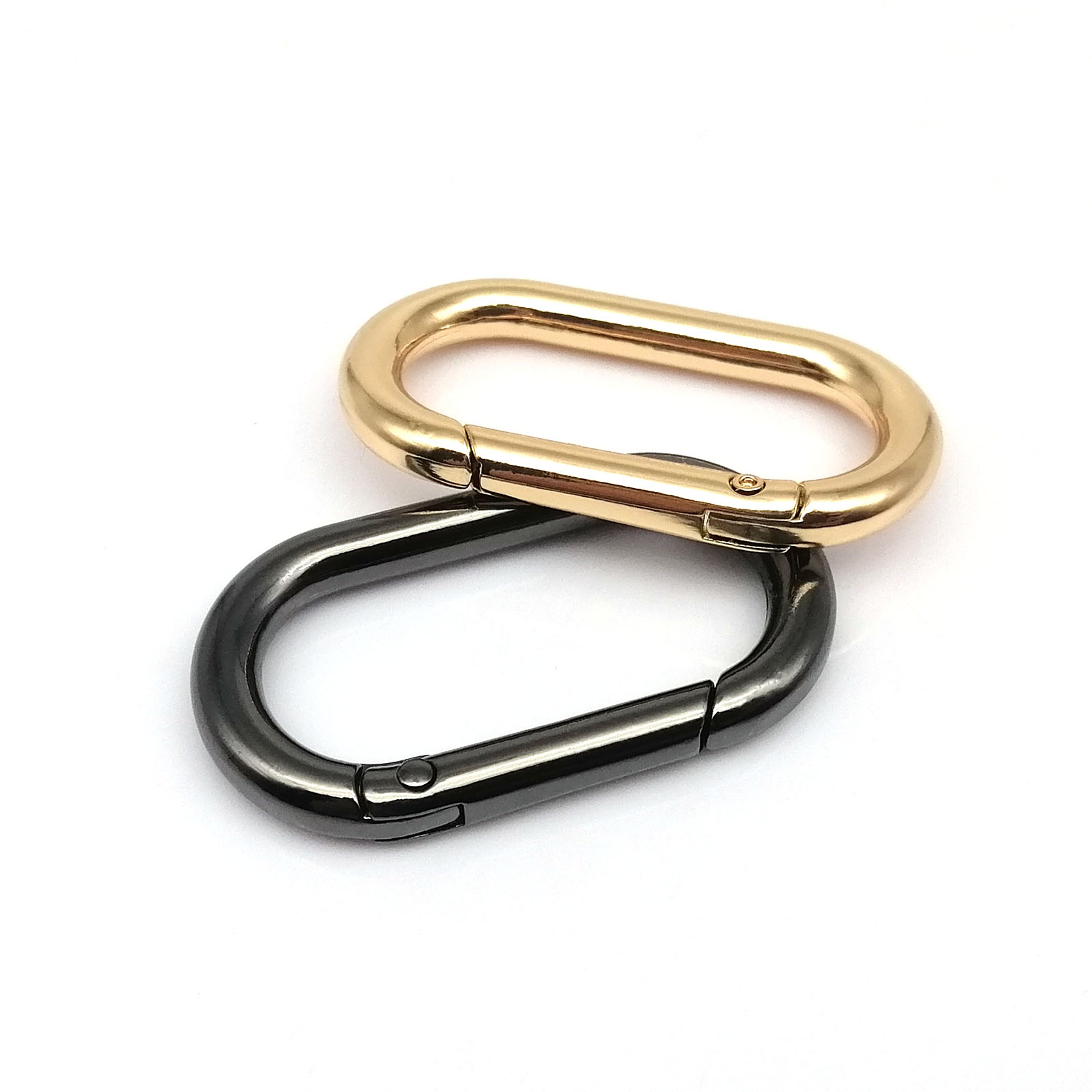 Openable Oval Spring Ring Buckle Clip for Leather Handbag Strap Keyring Pendant Key Chain Dog Collar Carabiner Connector – view 5