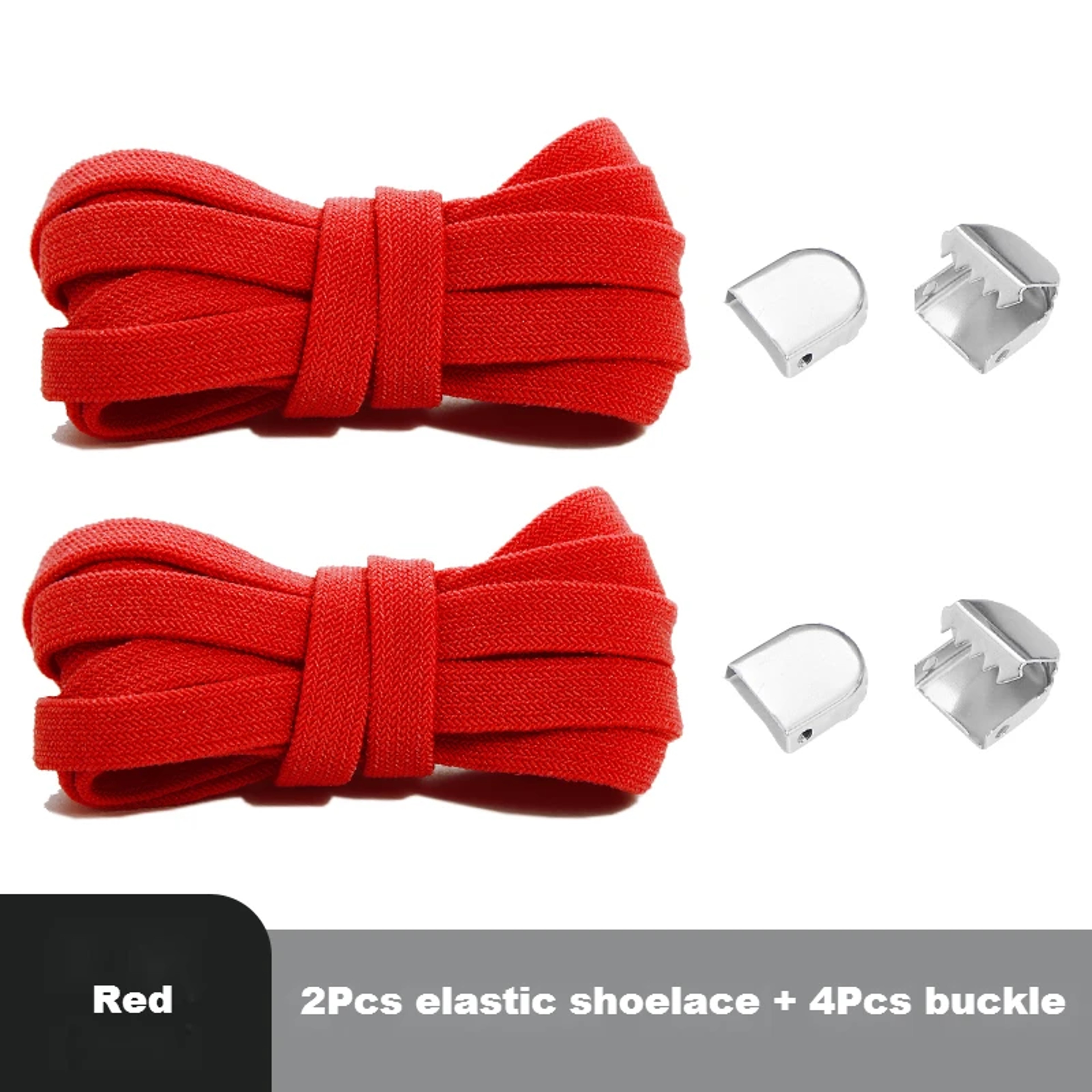 Flat Elastic Shoe Laces No Tie for Sneakers, Quick Shoelace Clips for Kids & Adults, Stretch Lock Laces for Running – view 11