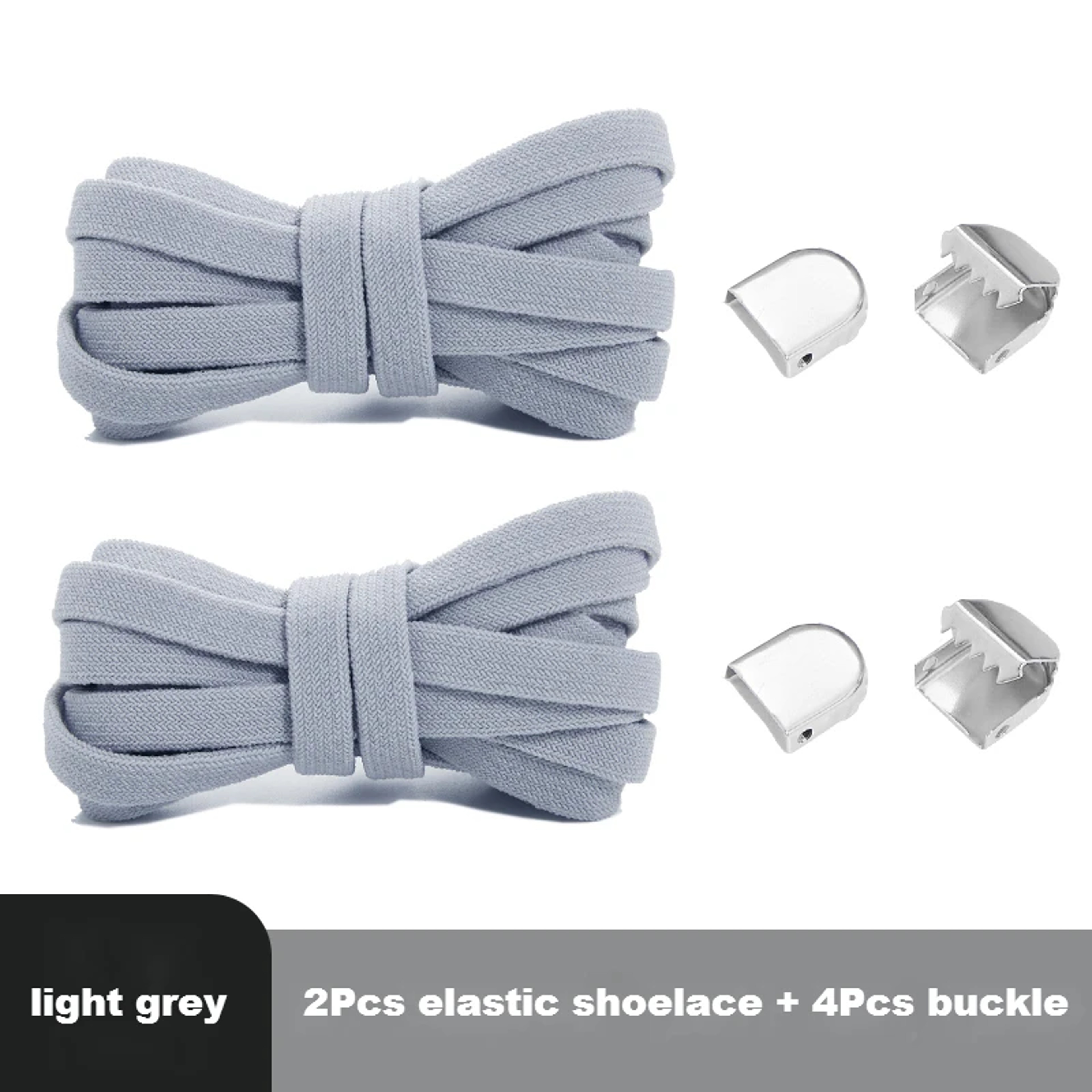 Flat Elastic Shoe Laces No Tie for Sneakers, Quick Shoelace Clips for Kids & Adults, Stretch Lock Laces for Running – view 17