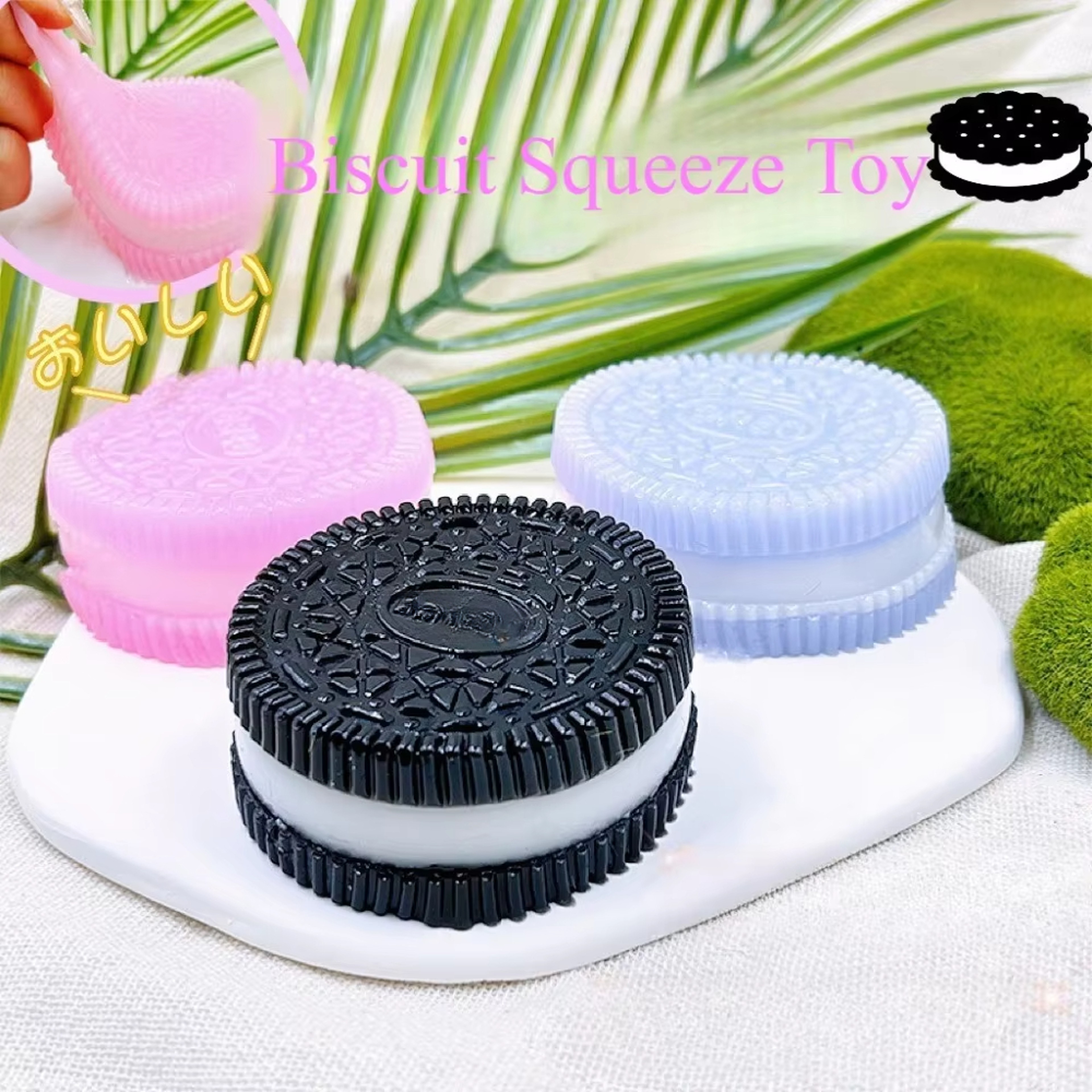 Soft Cookie Taba Squishy Toy For Stress Relief  Sensory Fidget Fun 1