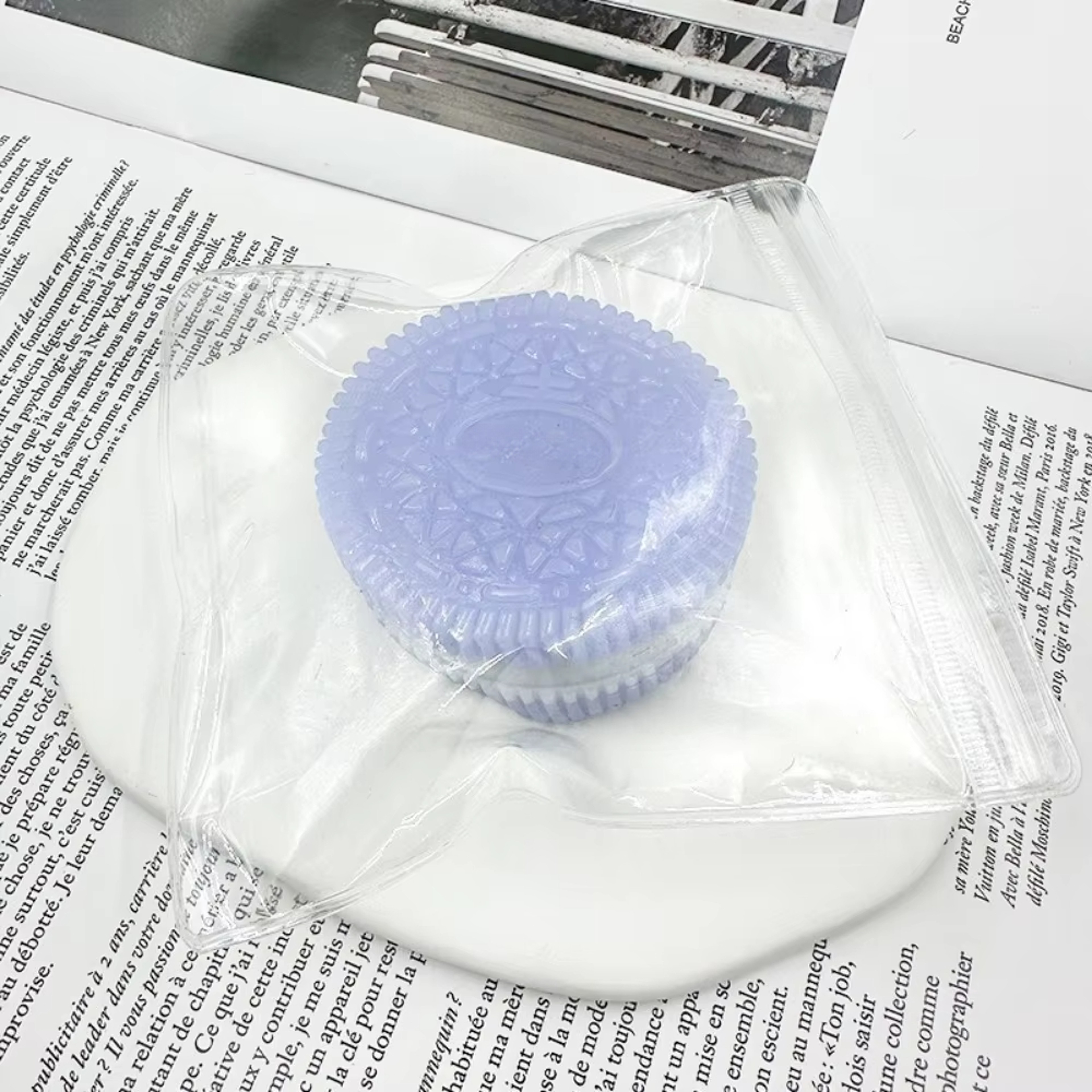 Soft Cookie Taba Squishy Toy For Stress Relief  Sensory Fidget Fun 9