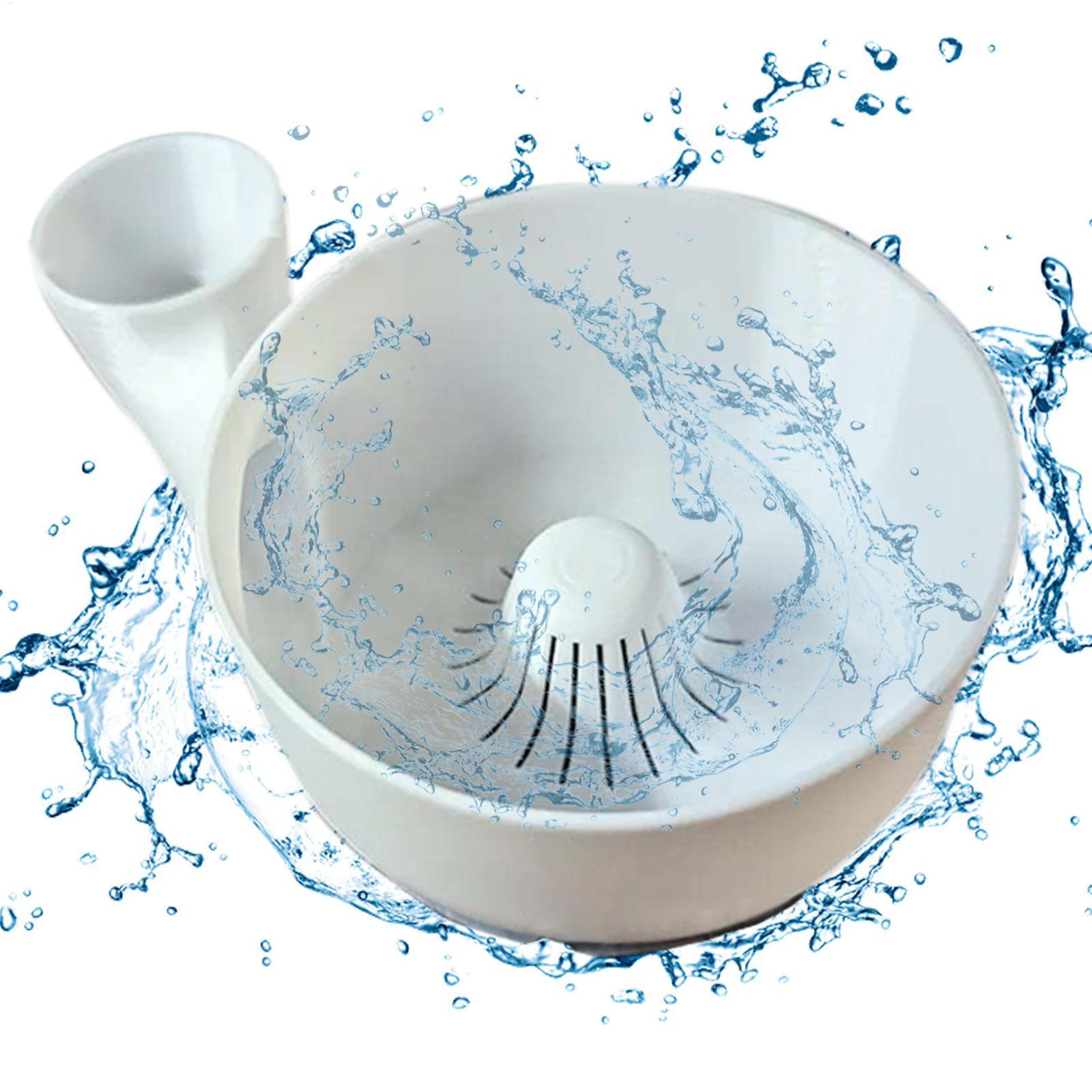 Portable Vegetable Washer Fruit Wash Bowl, Food Washing Spinner, Kitchen Auto Cleaning Machine for Quick Draining – view 2