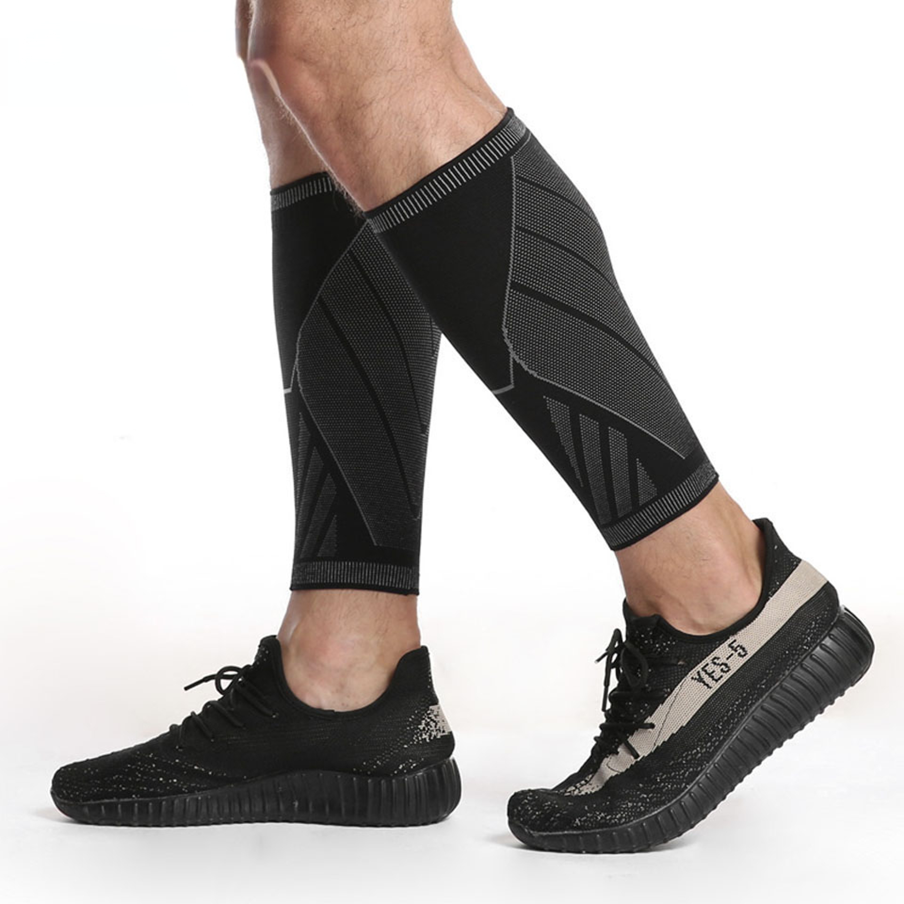 Calf Compression Sleeves for Men Women, Shin Splint Support Leg Compression Socks, Varicose Vein Pain Relief – view 3