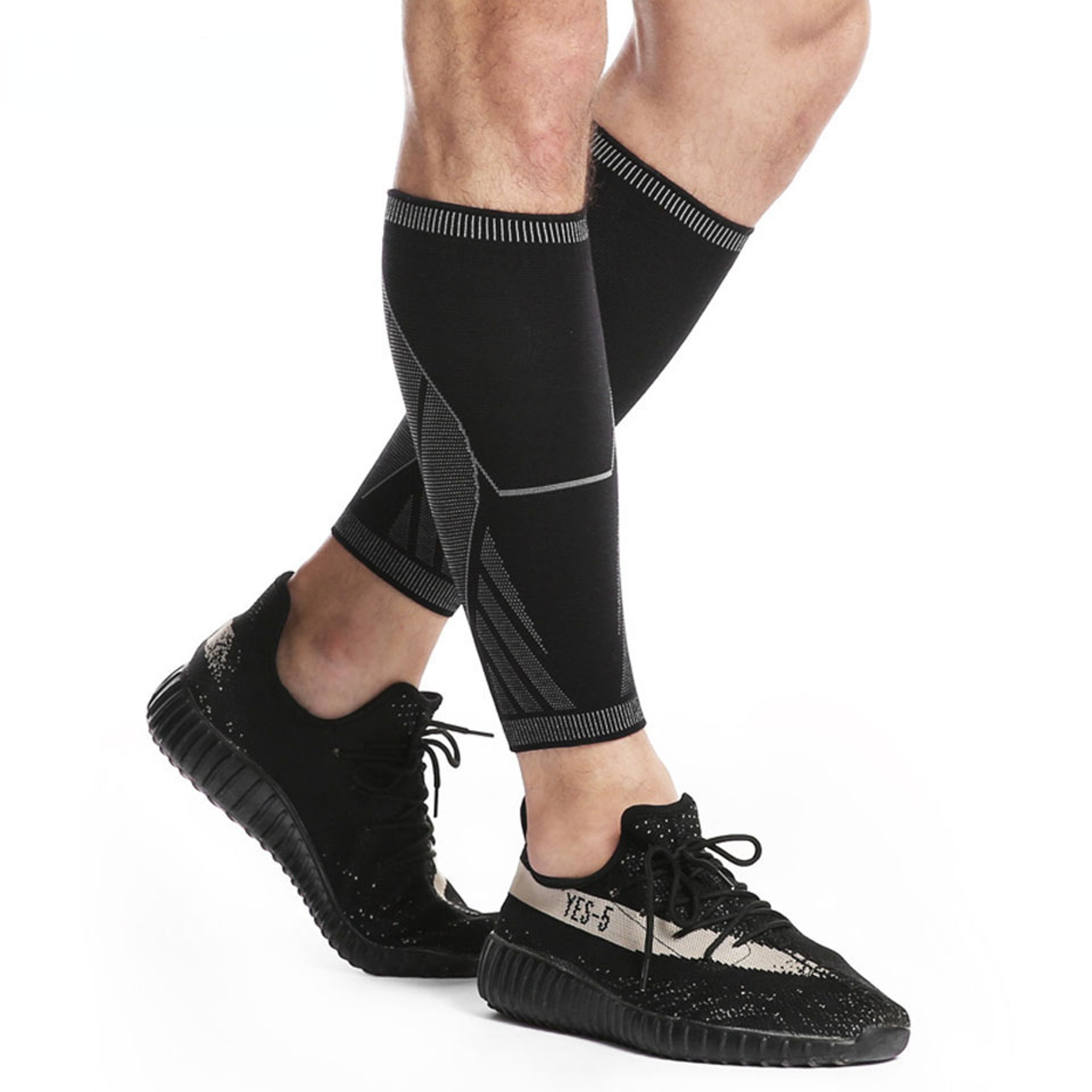 Calf Compression Sleeves for Men Women, Shin Splint Support Leg Compression Socks, Varicose Vein Pain Relief – view 5