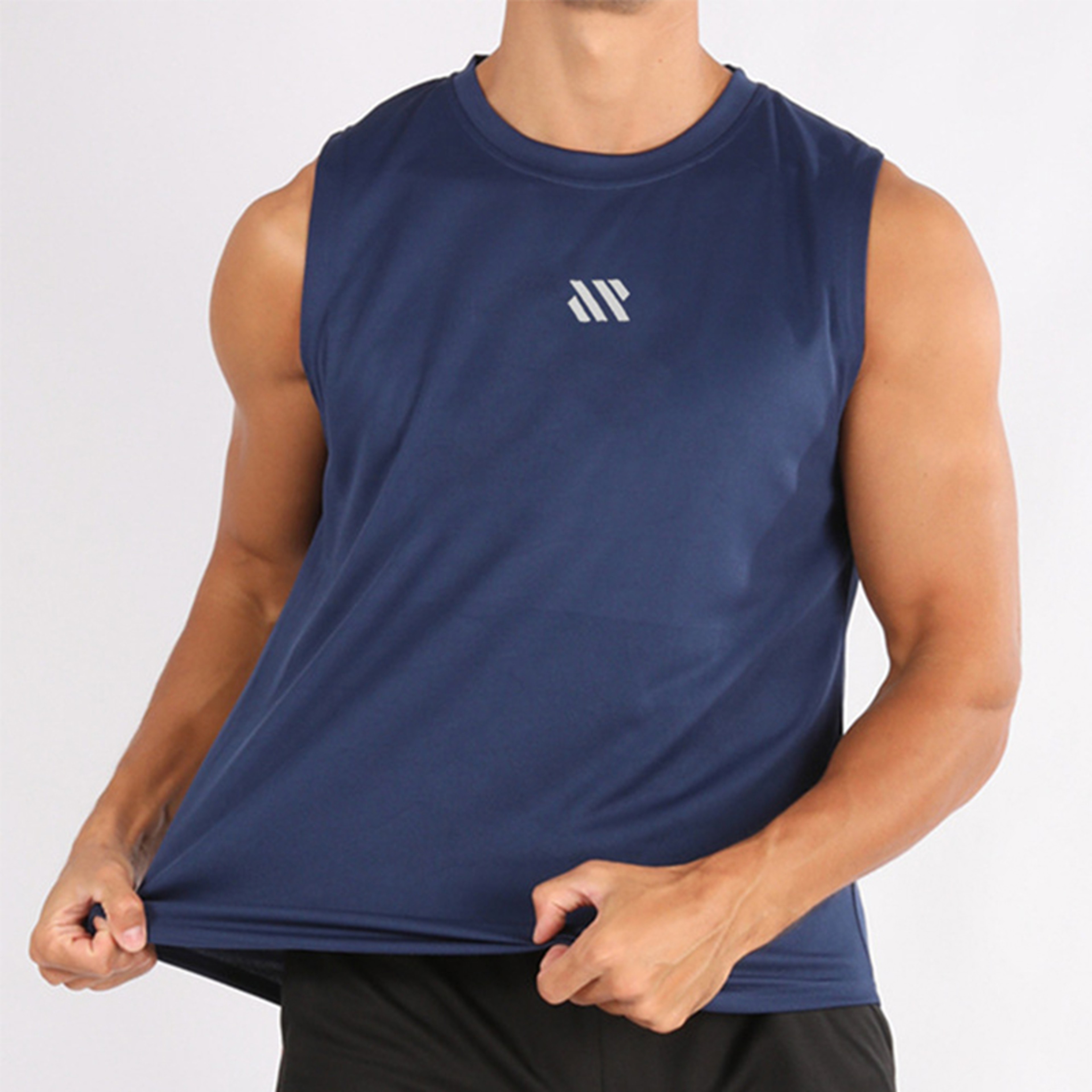 Summer Gym Vest Men Bodybuilding Sleeveless Sports Tank Top quick-drying mesh Fitness Running Tank Top Men Clothes – view 1