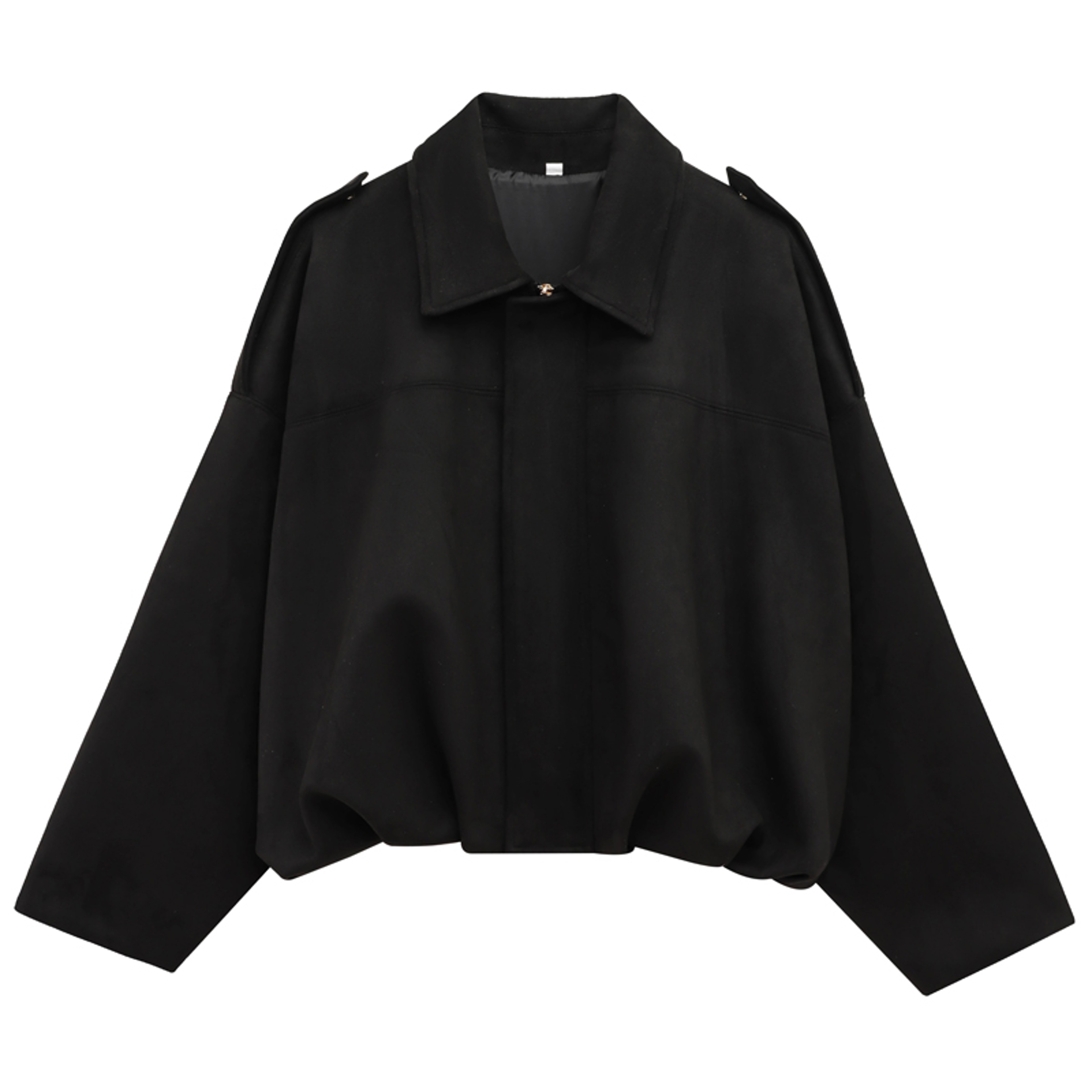 Lapel Suede Bomber Jacket Women, High Street Cropped Racing Coat, Long Sleeve Zipper Outerwear 2025 – view 7