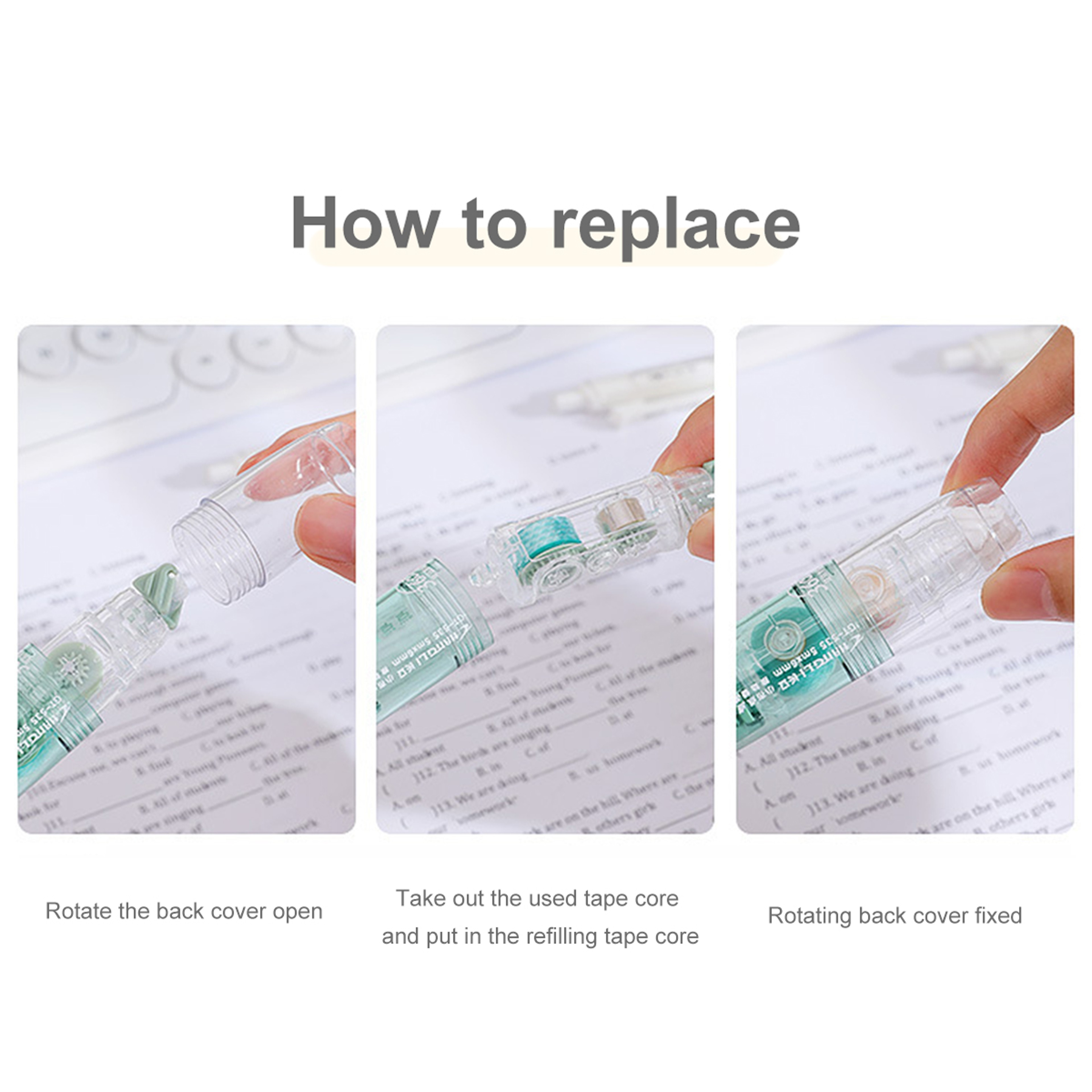 Replaceable Refills Transparent Dot Dispensing Double-sided Tape, Handbook Glue for School, Office, and Stationery Use – view 6