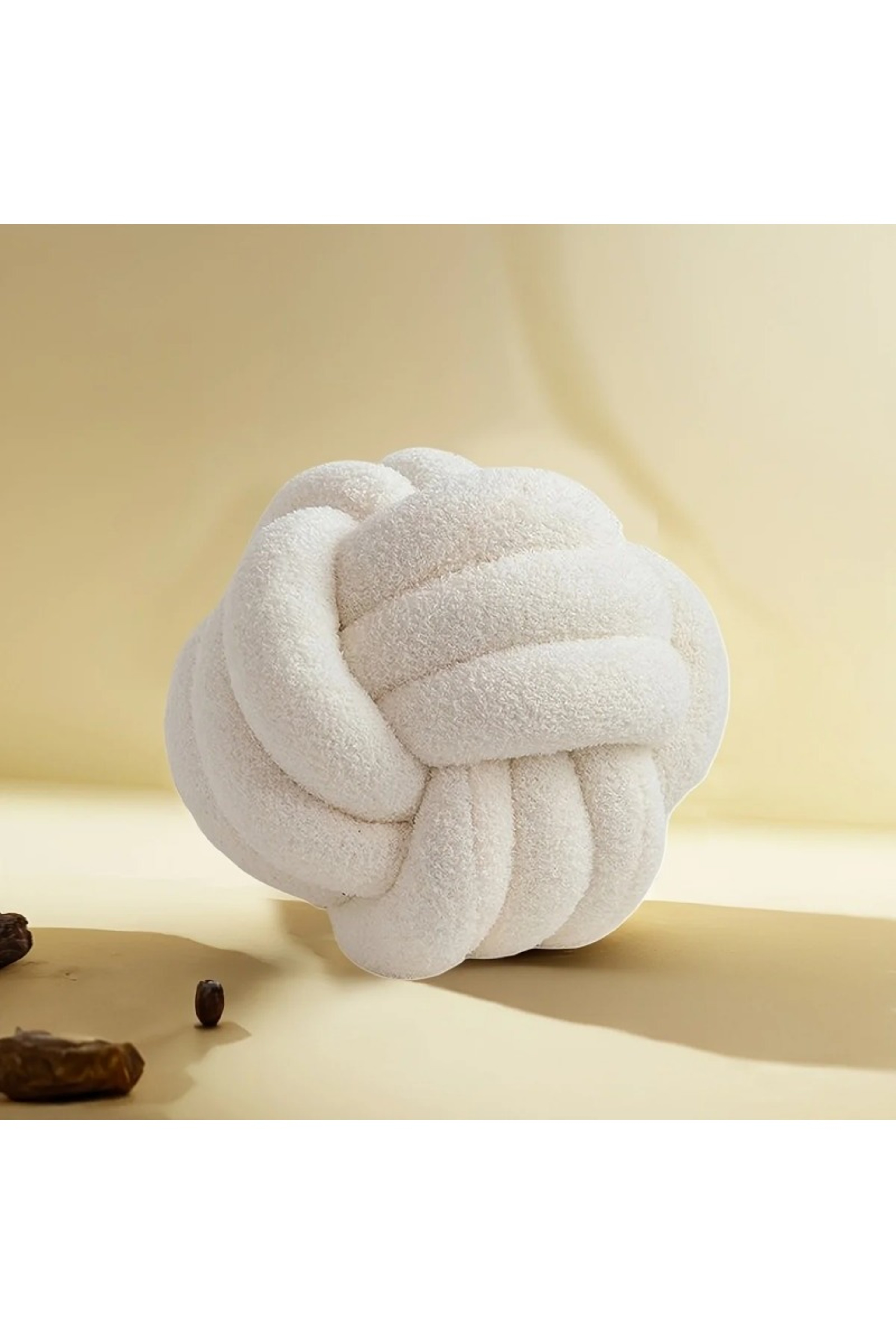 Woven Ball Pillow for Home Bedroom Decoration, Knotted Cushion with Backrest, Round Ball Shape Bed Cushion for Sofa – view 10