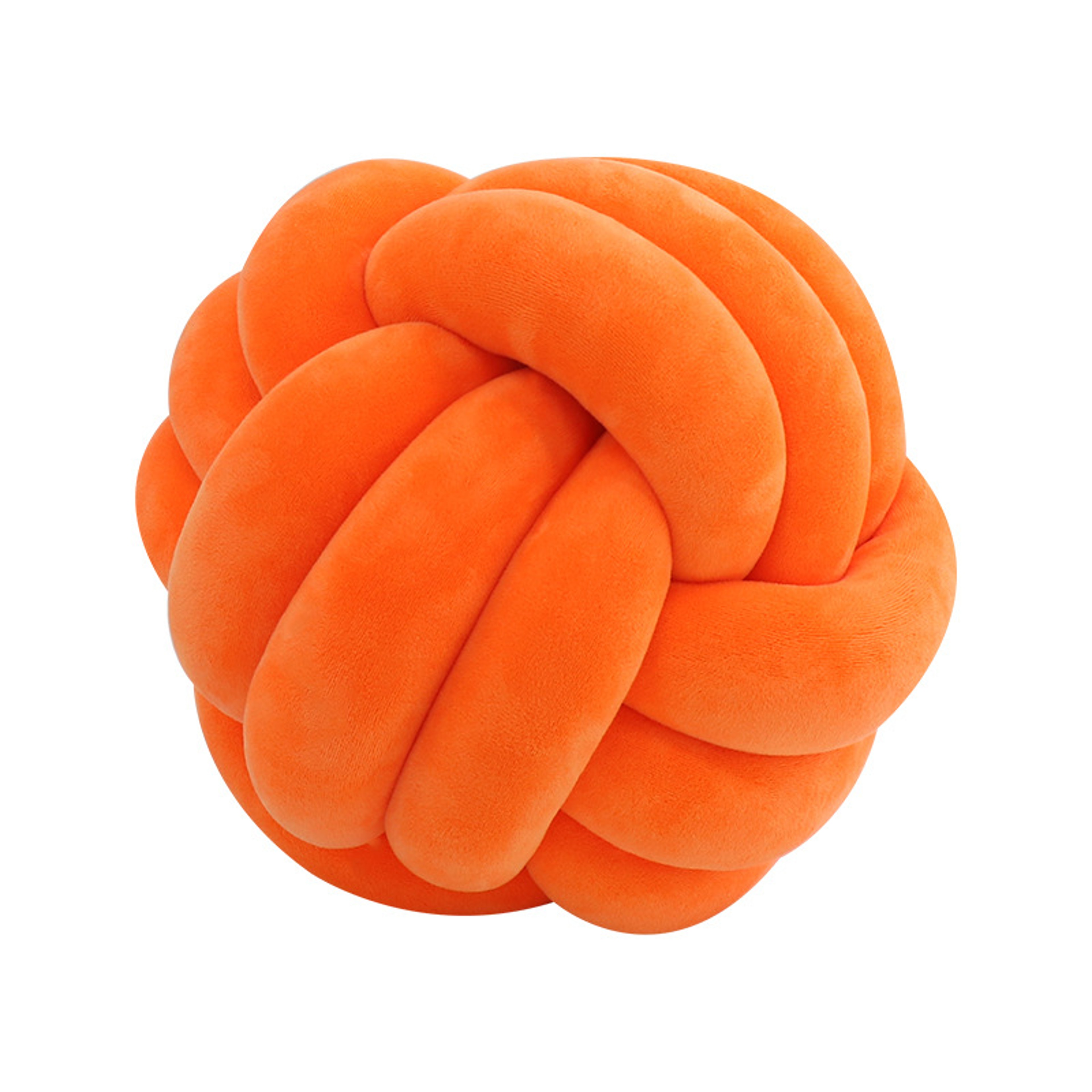 Modern Soft Big Cushion, Handmade Art Decor Knot Ball Throw Pillow for Home Sofa, Cozy Decorative White Christmas Cushio – view 25
