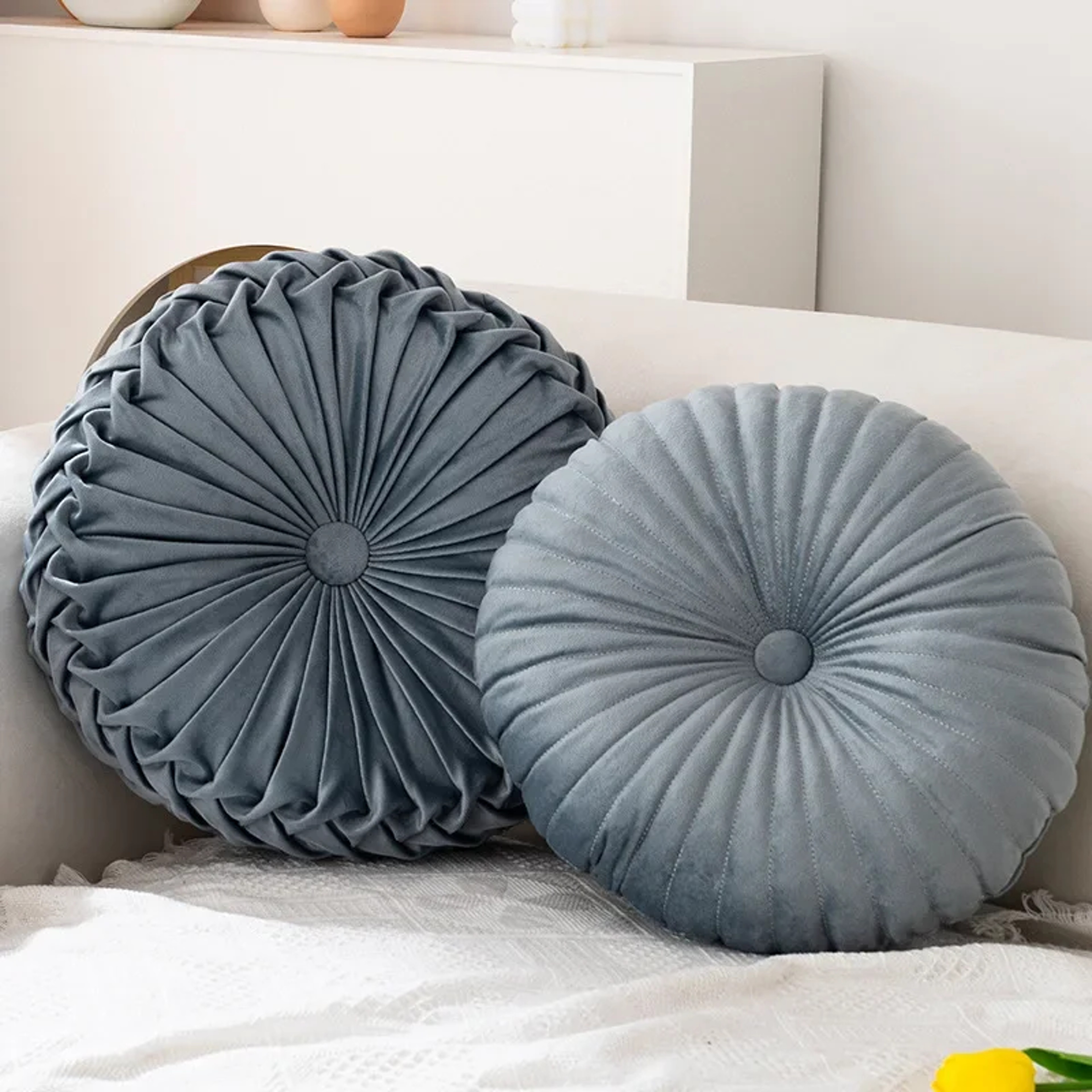 Round Pumpkin Pillow Pink Cushion Living Room Sofa Decorative Wheel Futon – view 8