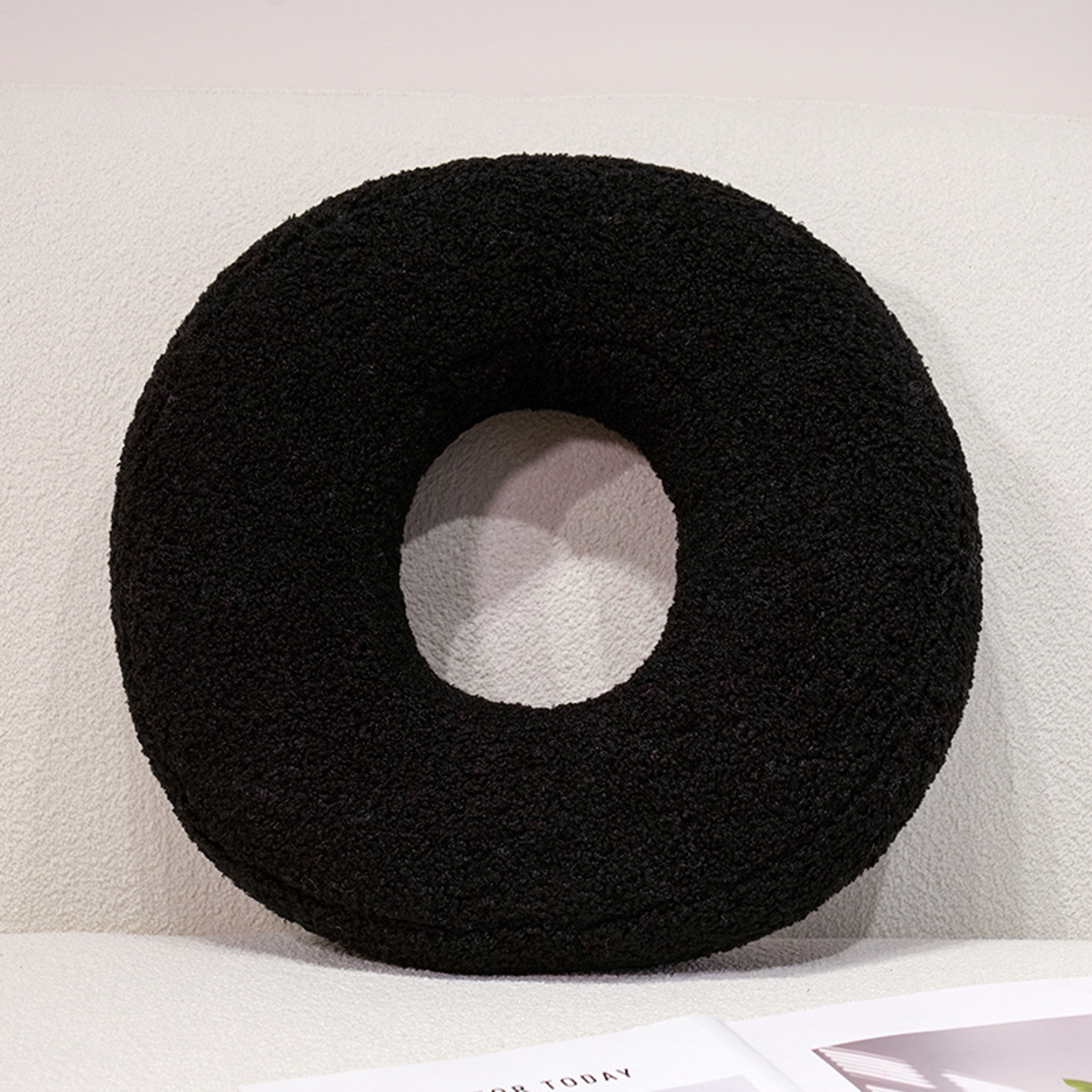I Love U Soft Seat Cushion Black English Letters Plush Pillow For Back Support Sofa Chair Plushie D 20