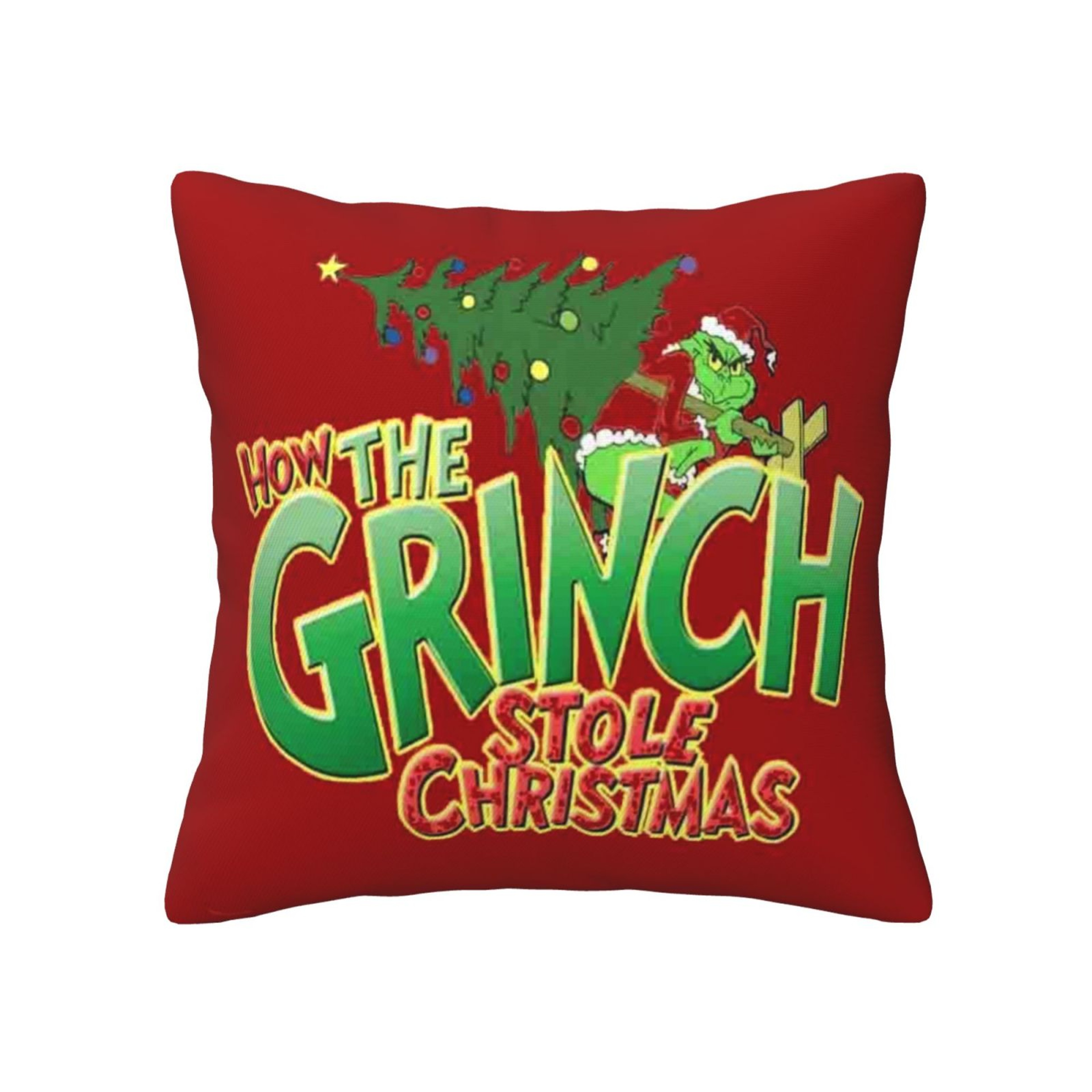 Red Merry Christmas Pillowcase Sofa Home Decor Cushion For Festive Vibes 7