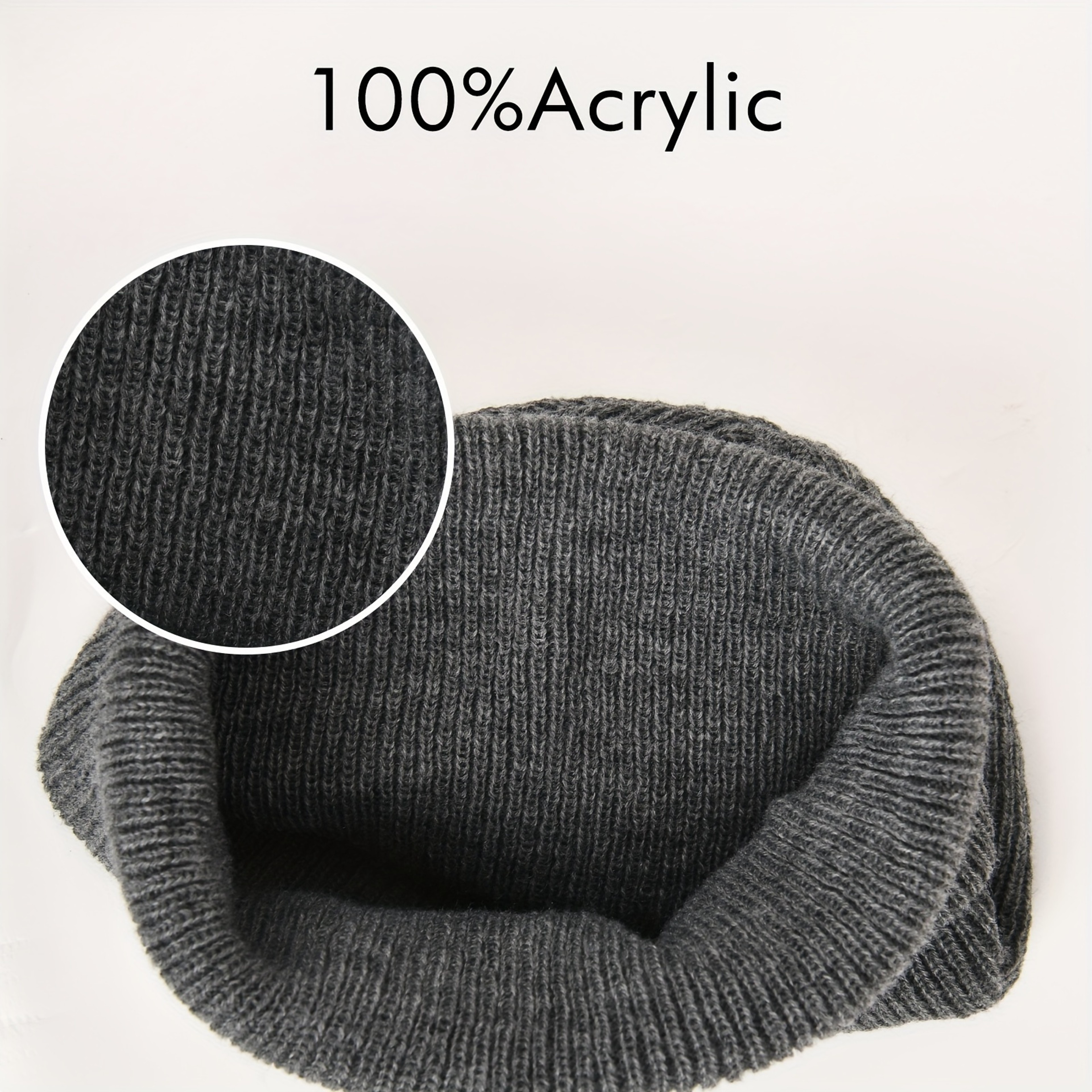 Soft Elastic Warm Knitted Beanie Hat, Windproof Cycling Skull Cap for Men and Women, Perfect for Hiking and Camping – view 2