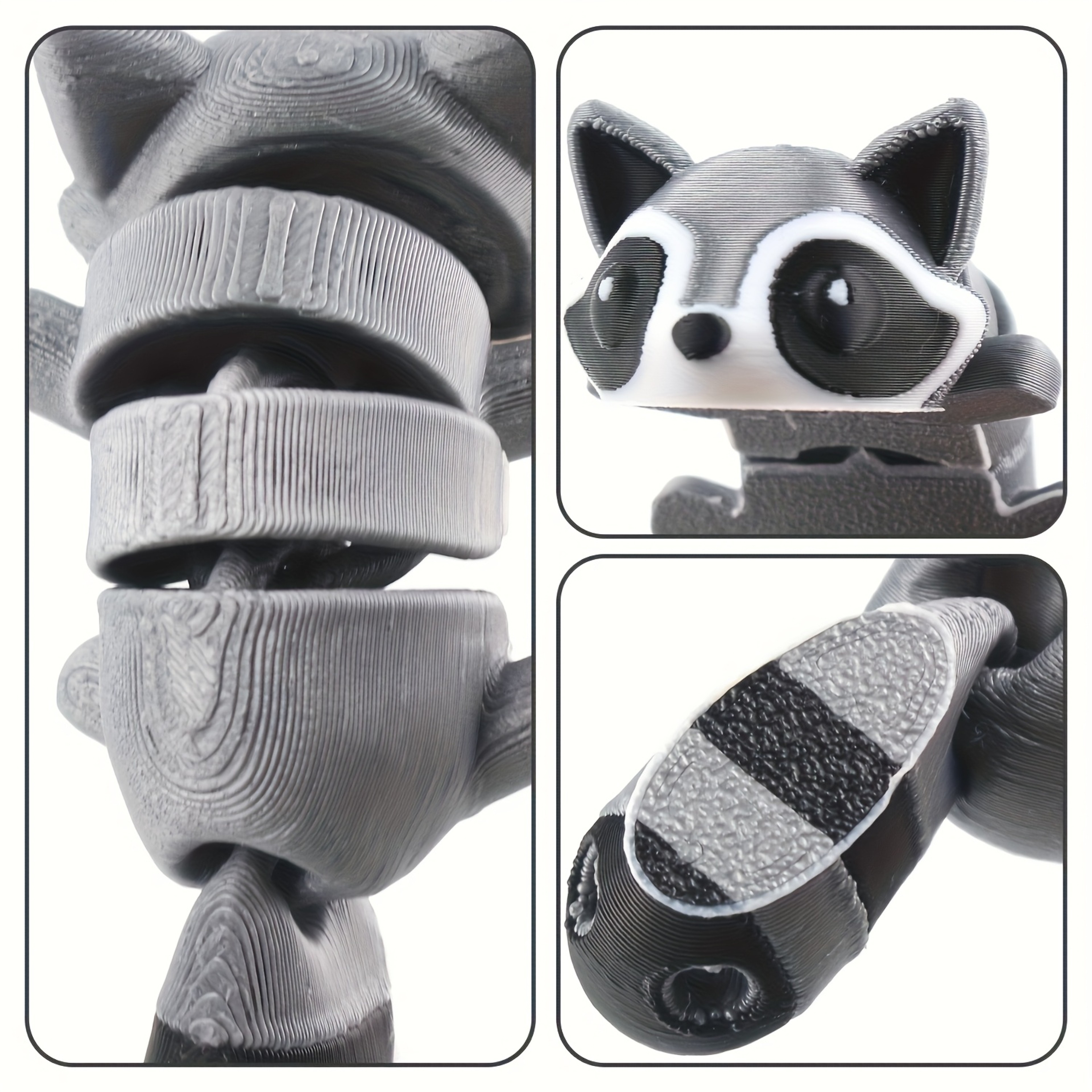 Movable Trash Can Decoration, Indoor and Outdoor Raccoon Statue for Home and Office Use – view 6