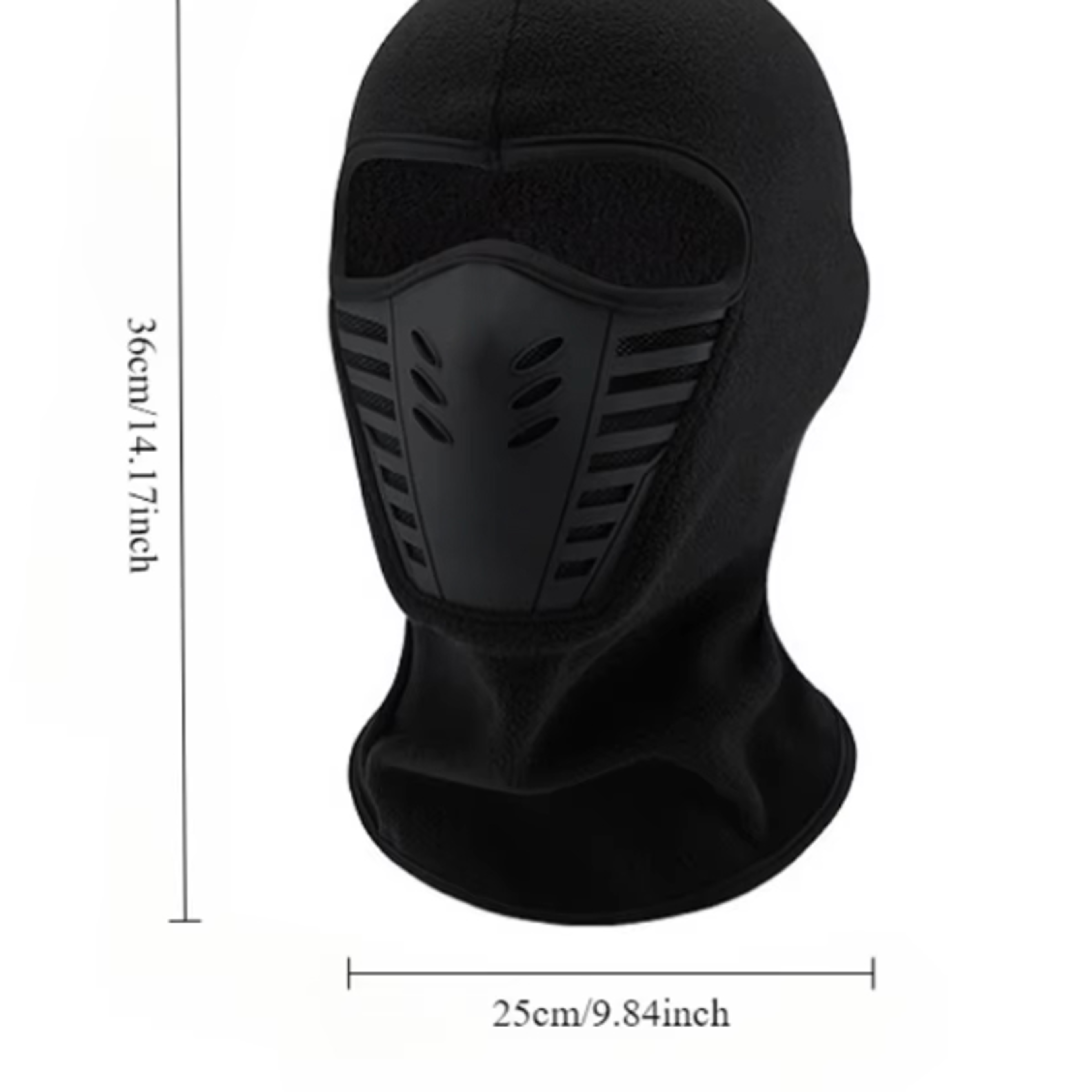 Winter Thermal Motorcycle Mask Windproof Balaclava Cap Face Cover Fleece for Ski Cycling Riding Warm