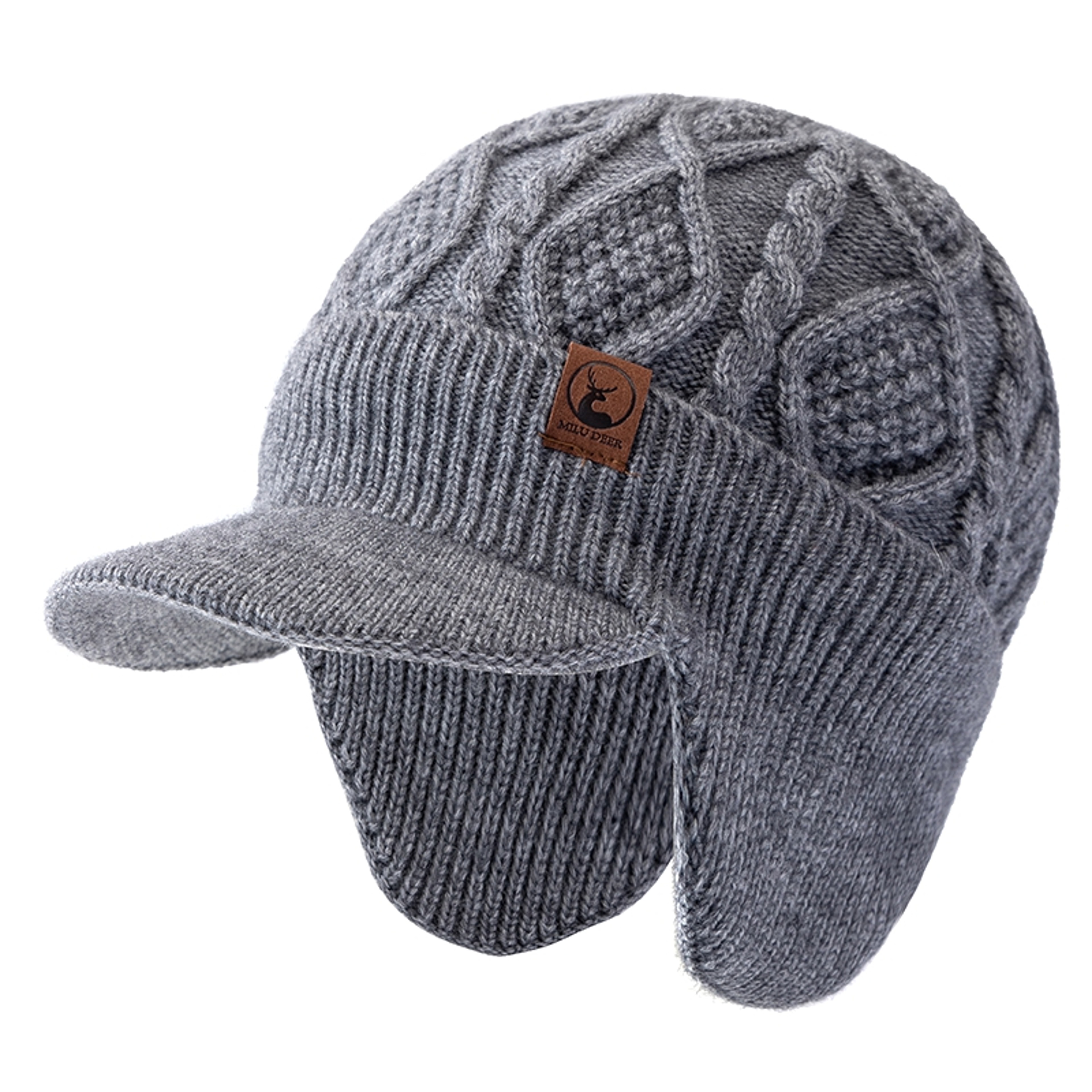 Stylish Soft Beanie Hat, New Unisex Winter Hat with Plush Fur Lined Earflaps for Outdoor Ski Sports – view 7
