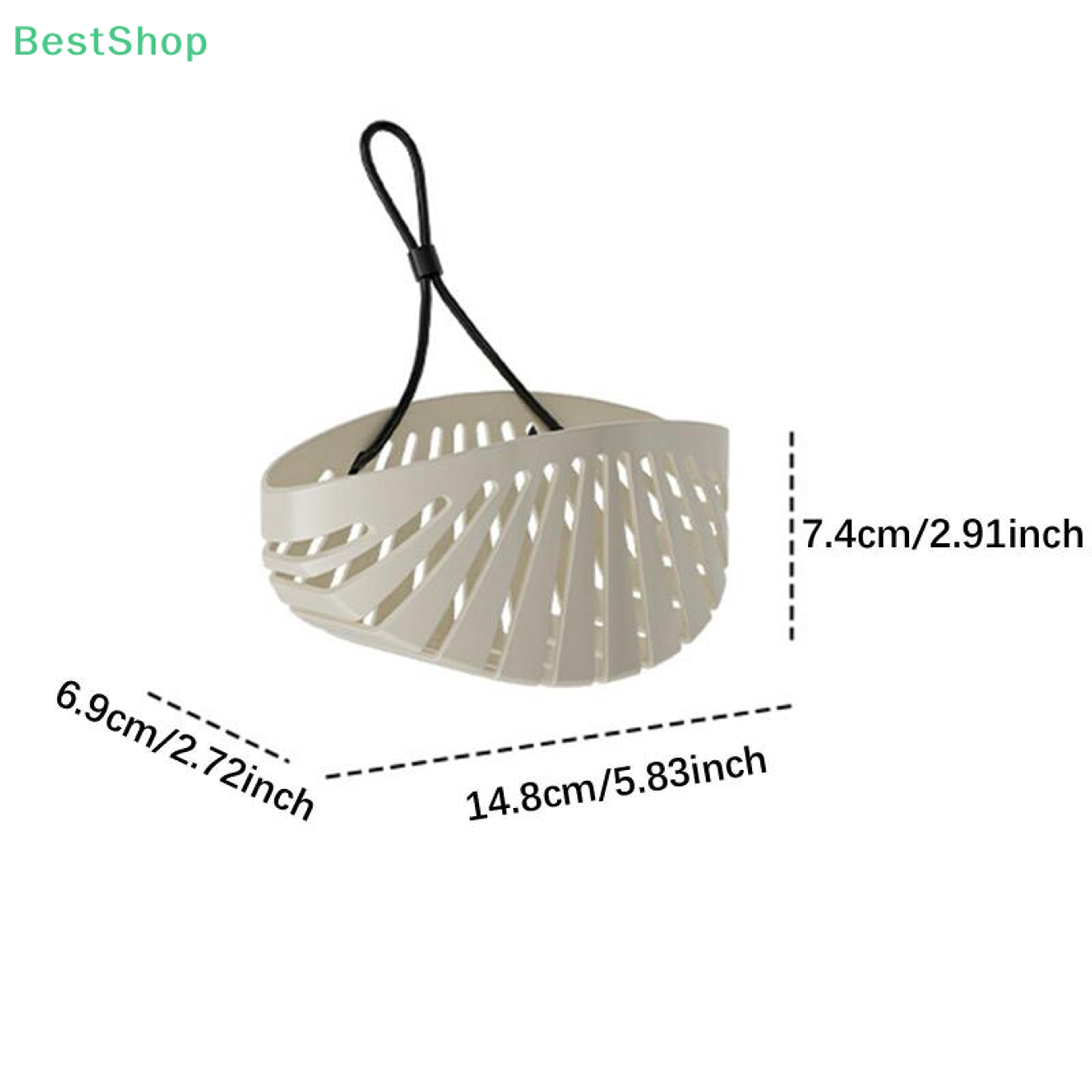 Drill-free Faucet Drain Rack, Hanging Bag With Lanyard For Sink, Drainage Storage Basket – view 6
