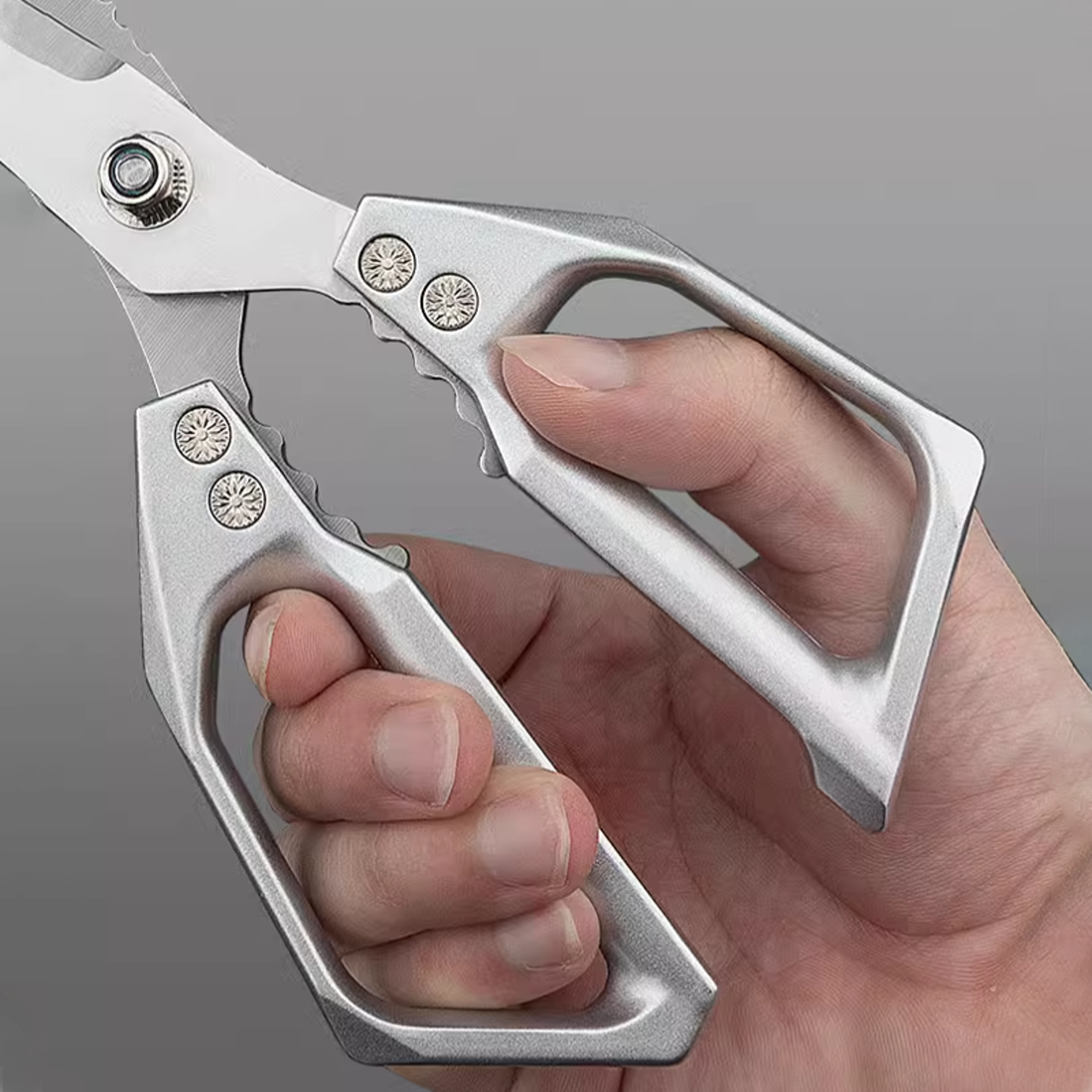 Kitchen Scissors, Multi-functional Stainless Steel Shears for Cutting Chicken and Fish – view 5