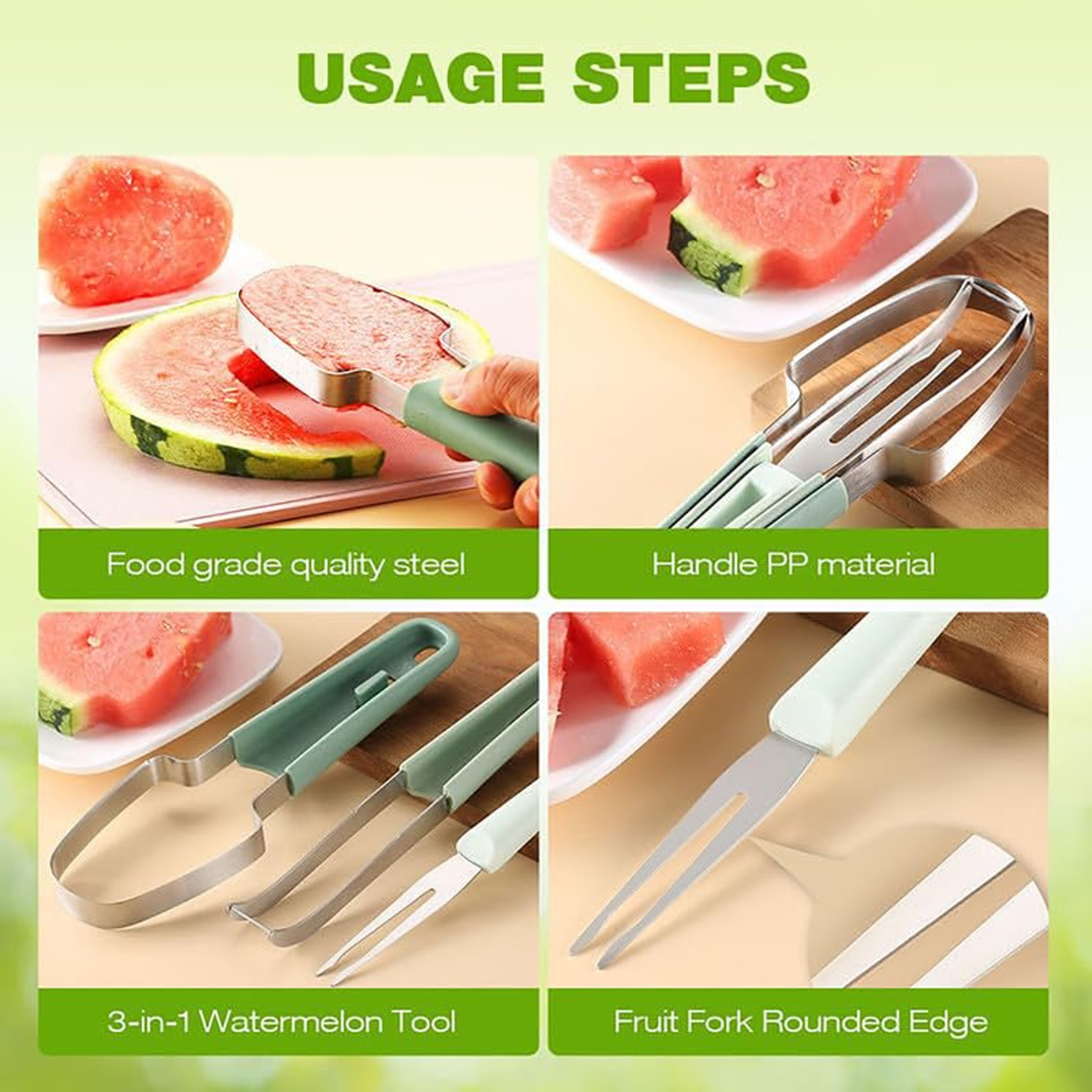 Creative Fruit Knife, Melon Scoop Fruit Scooper Tool for Digging Pulp – view 3
