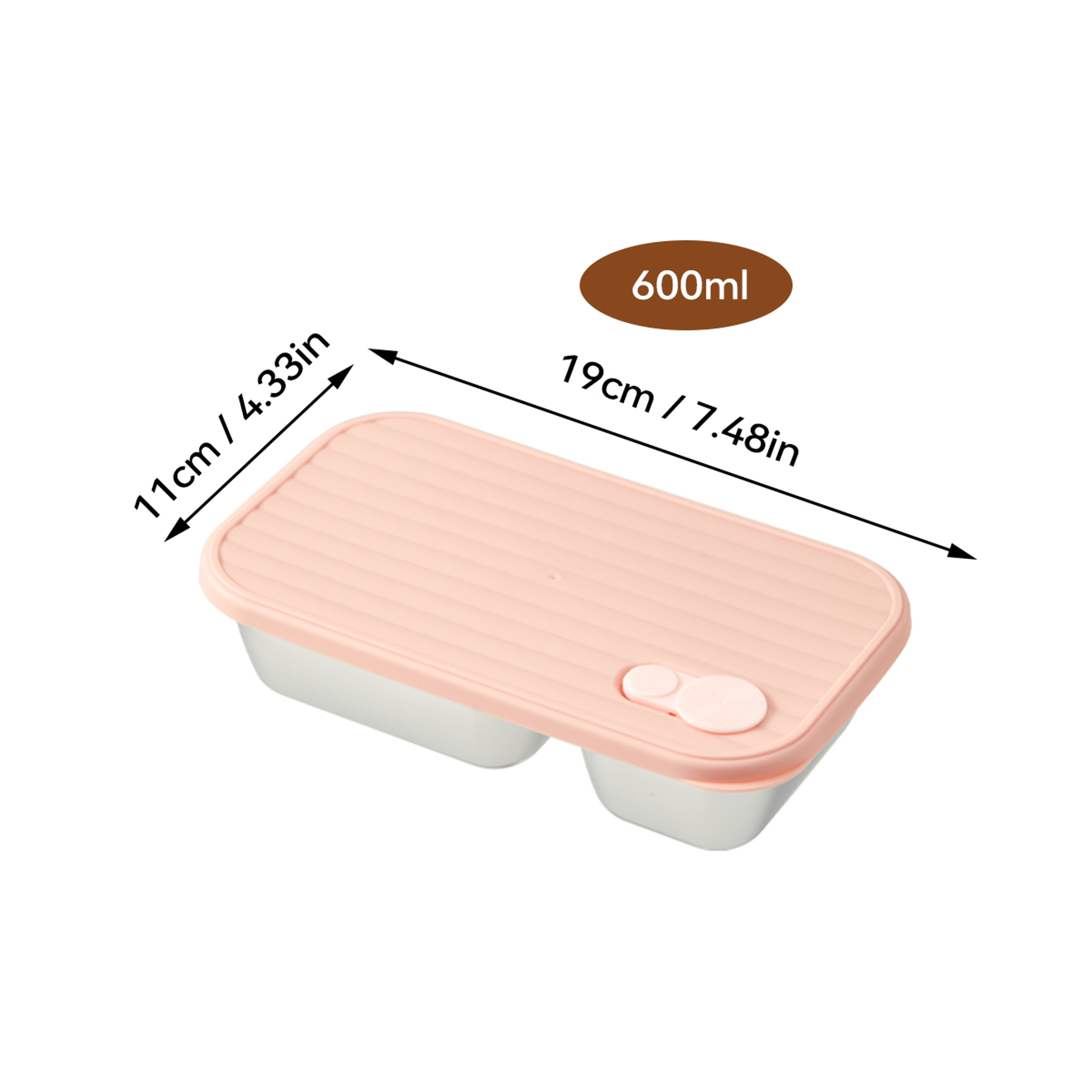 Stainless Steel Food Container for Fruit, Salad, Ideal for Students, Office Workers – view 7