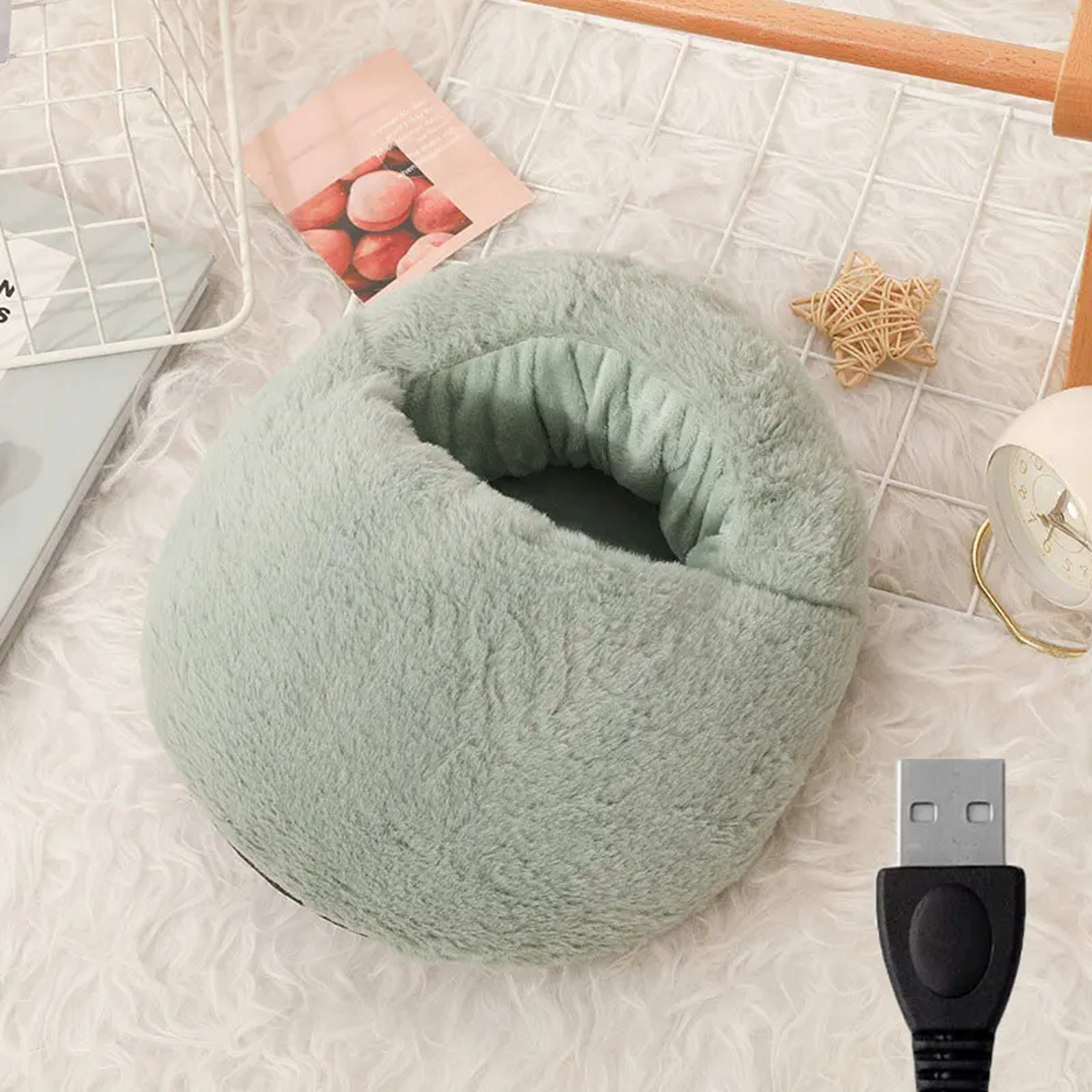Soft Velvet Heater Pad, Washable Winter Warm Foot Warmer, Constant Temperature Heating for Bedroom Home Use – view 7