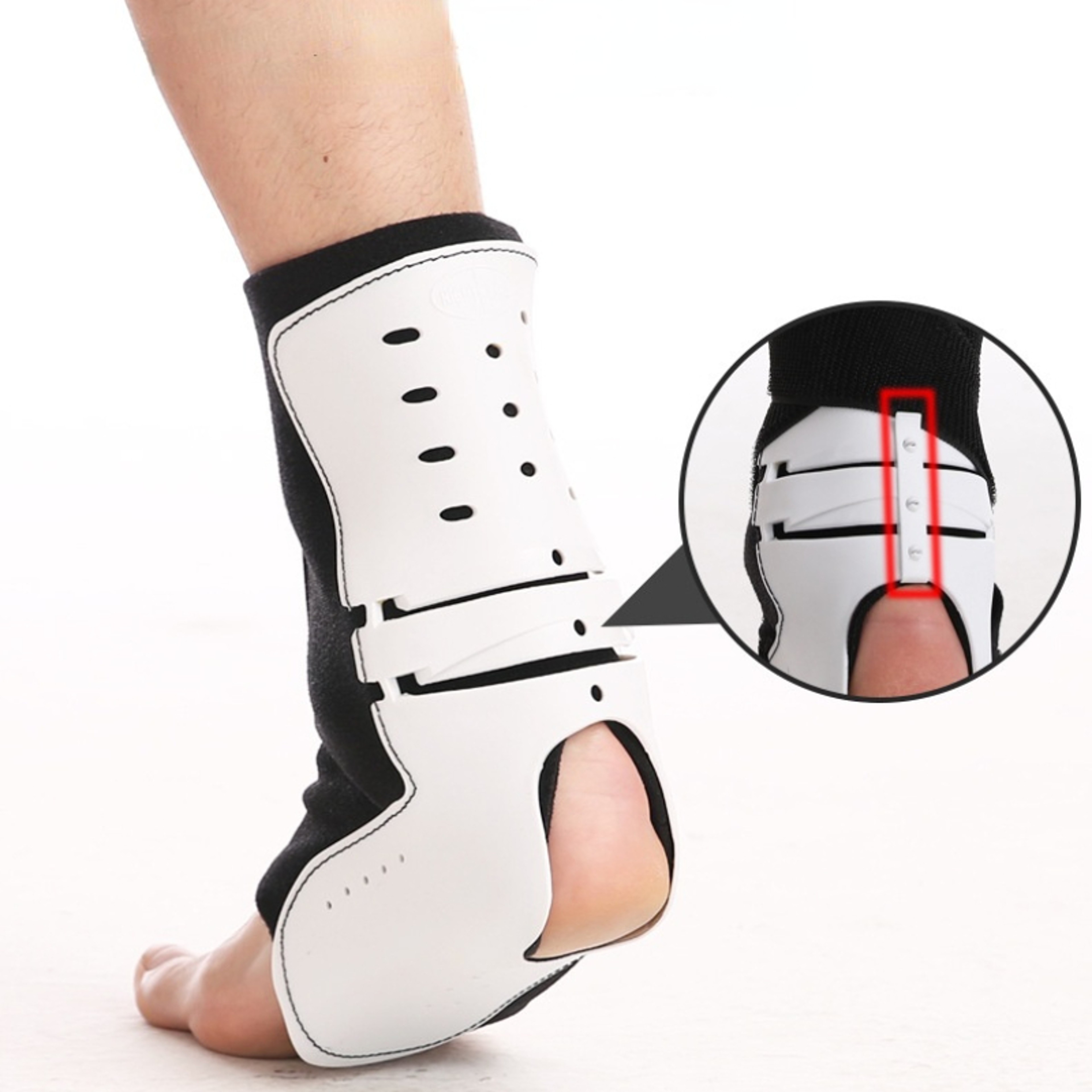 Hemiplegia Rehabilitation Support, Adjustable Foot Droop Splint Brace Orthosis for Posture Correction – view 6