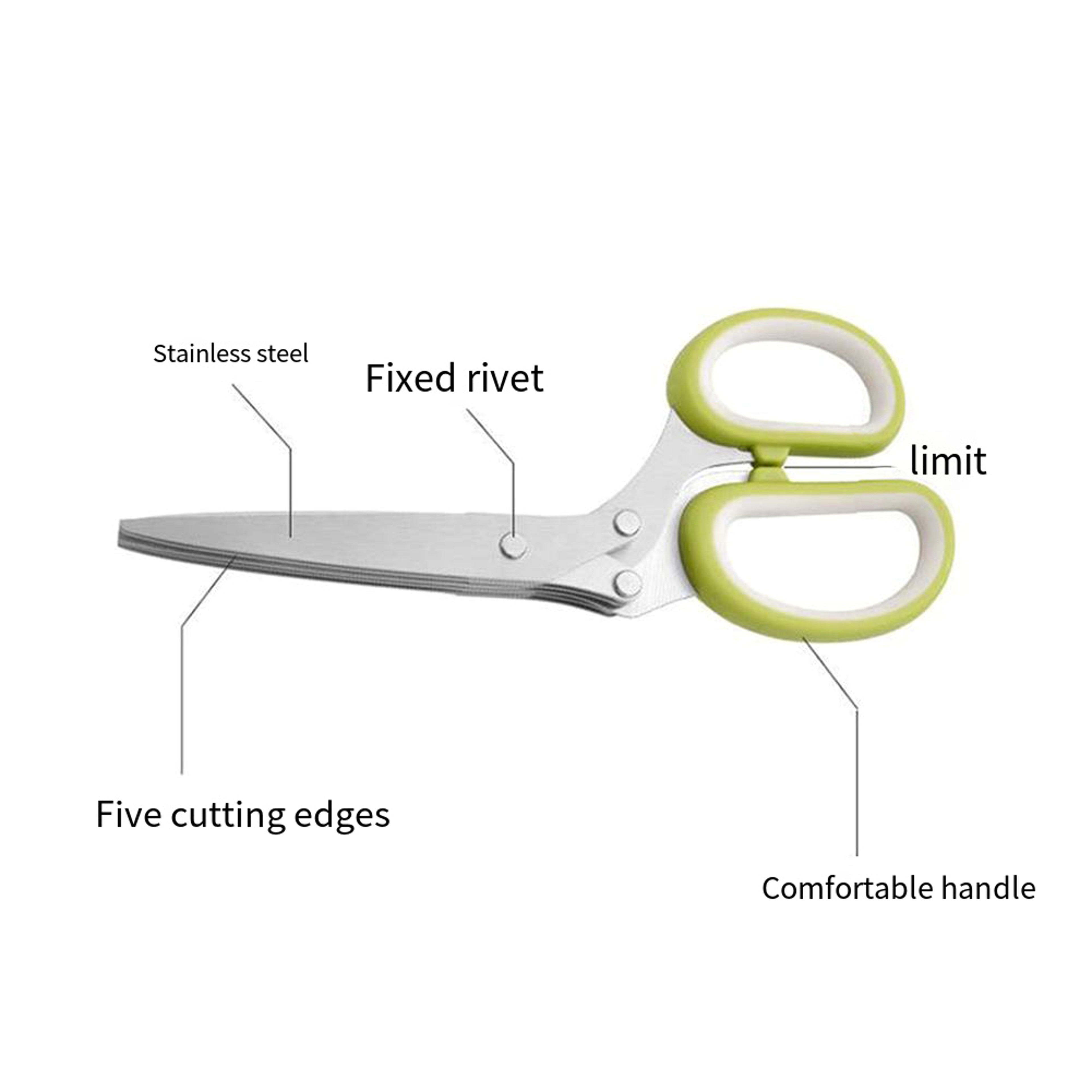 Multifunctional Vegetable Cutting Shears Scissors for Scallion Green Onion Herb Spice – view 5