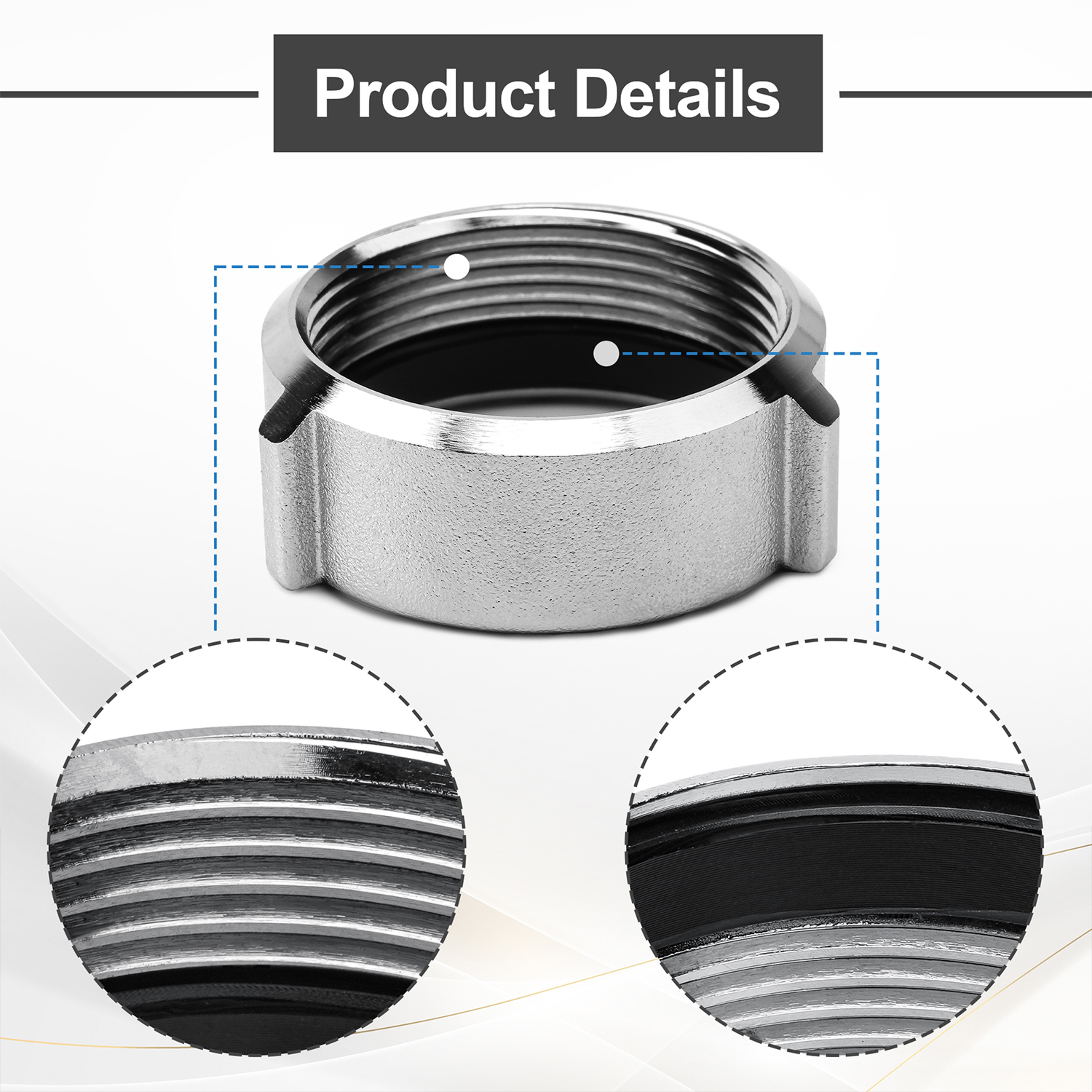 Replacement Propeller Nut Compatible with DPS & DPS-A Drives Volvo Penta – view 3