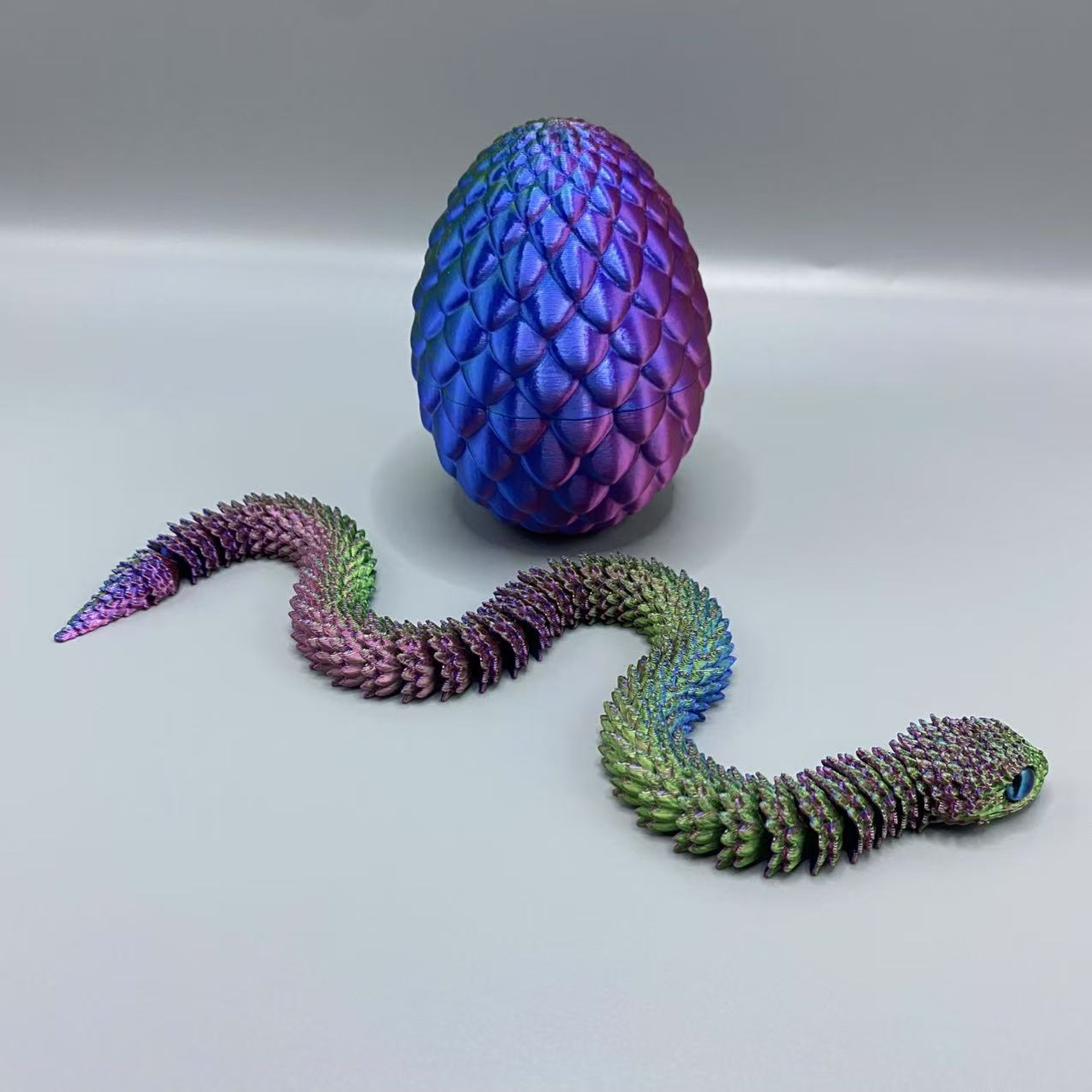 Flexible Joints, Printed Snake Surprise Egg Decoration, Ideal Gift for Printing Enthusiasts – view 4