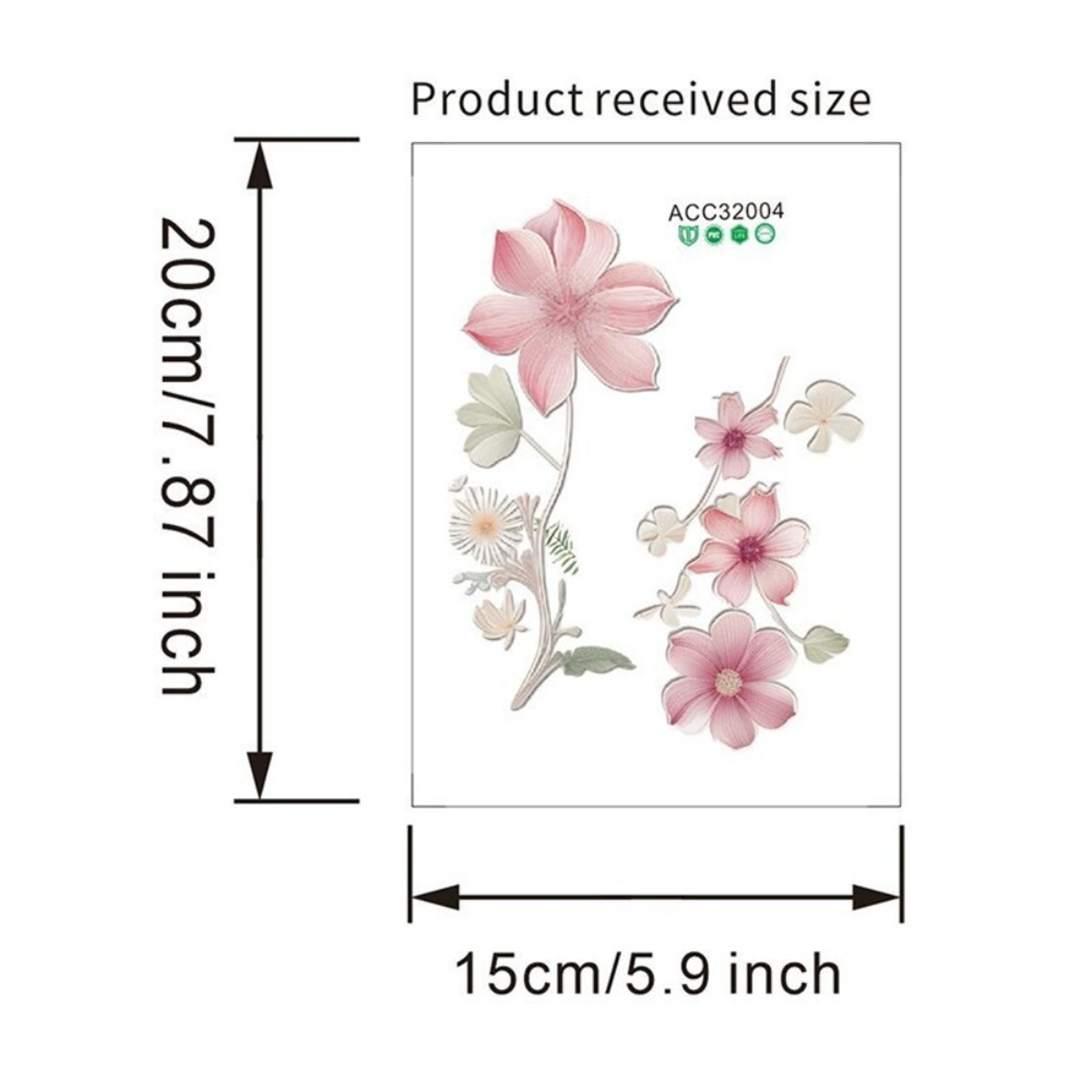 PVC DIY Beautiful Flowers Switch Wall Sticker, Waterproof Removable Home Decoration Stickers for Bedroom, Bathroom – view 4
