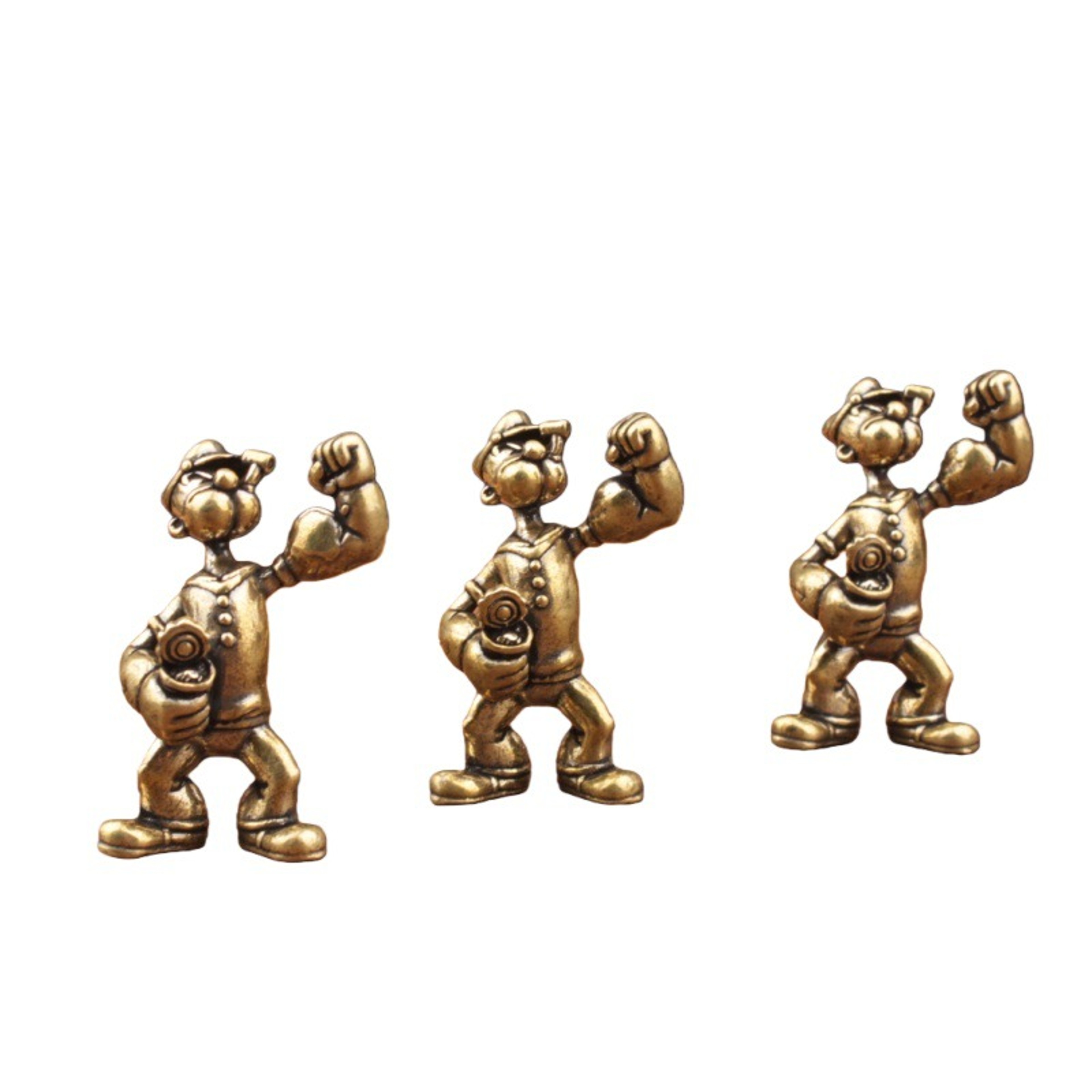 Popeye The Sailor Man Brass Home Decor, Desk Art Ornament for Office, Tea Table & Car Desktop Accessories – view 5