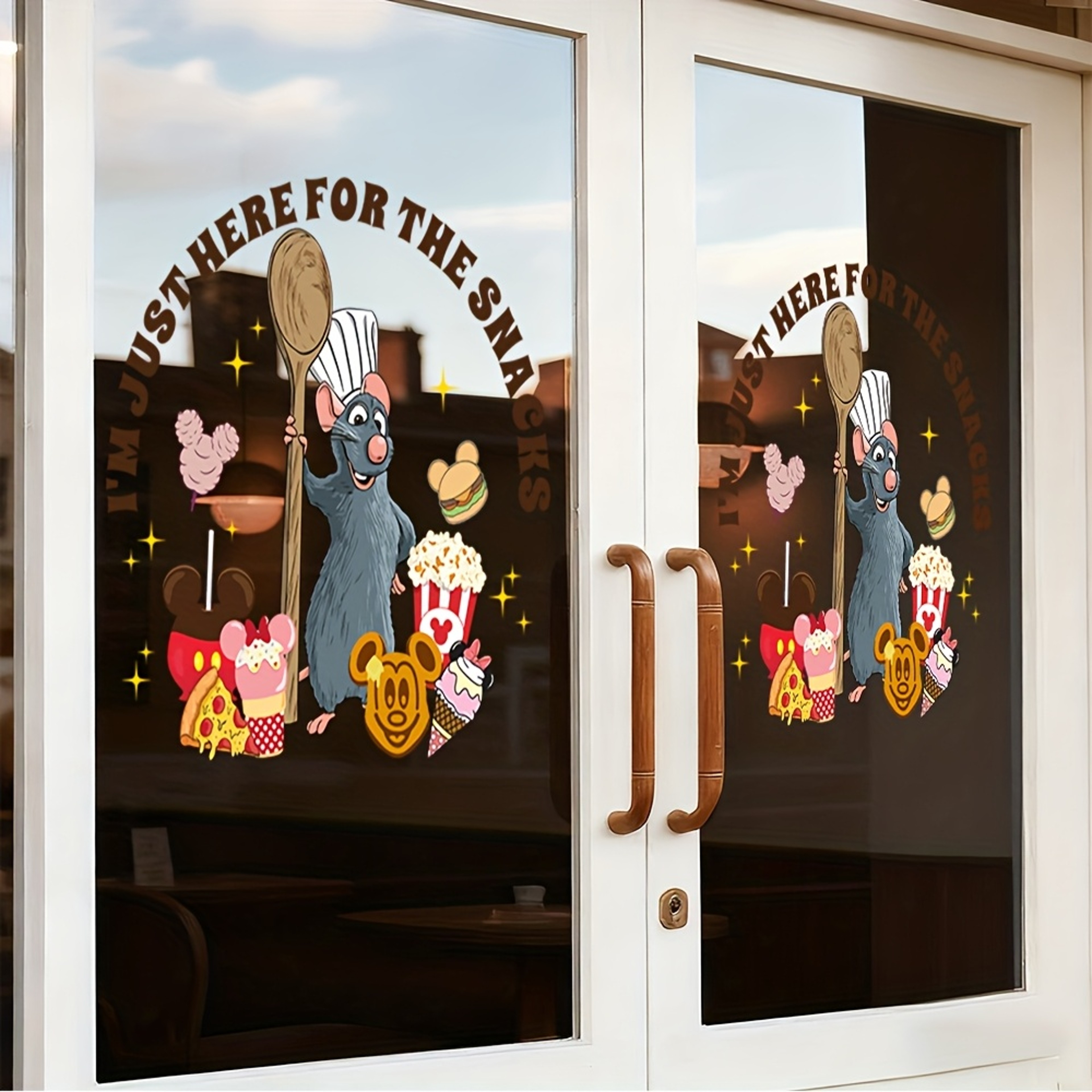 Fun Disney Little Chef Remy Window Sticker for Room Decoration and Holiday Gift Choice – view 5