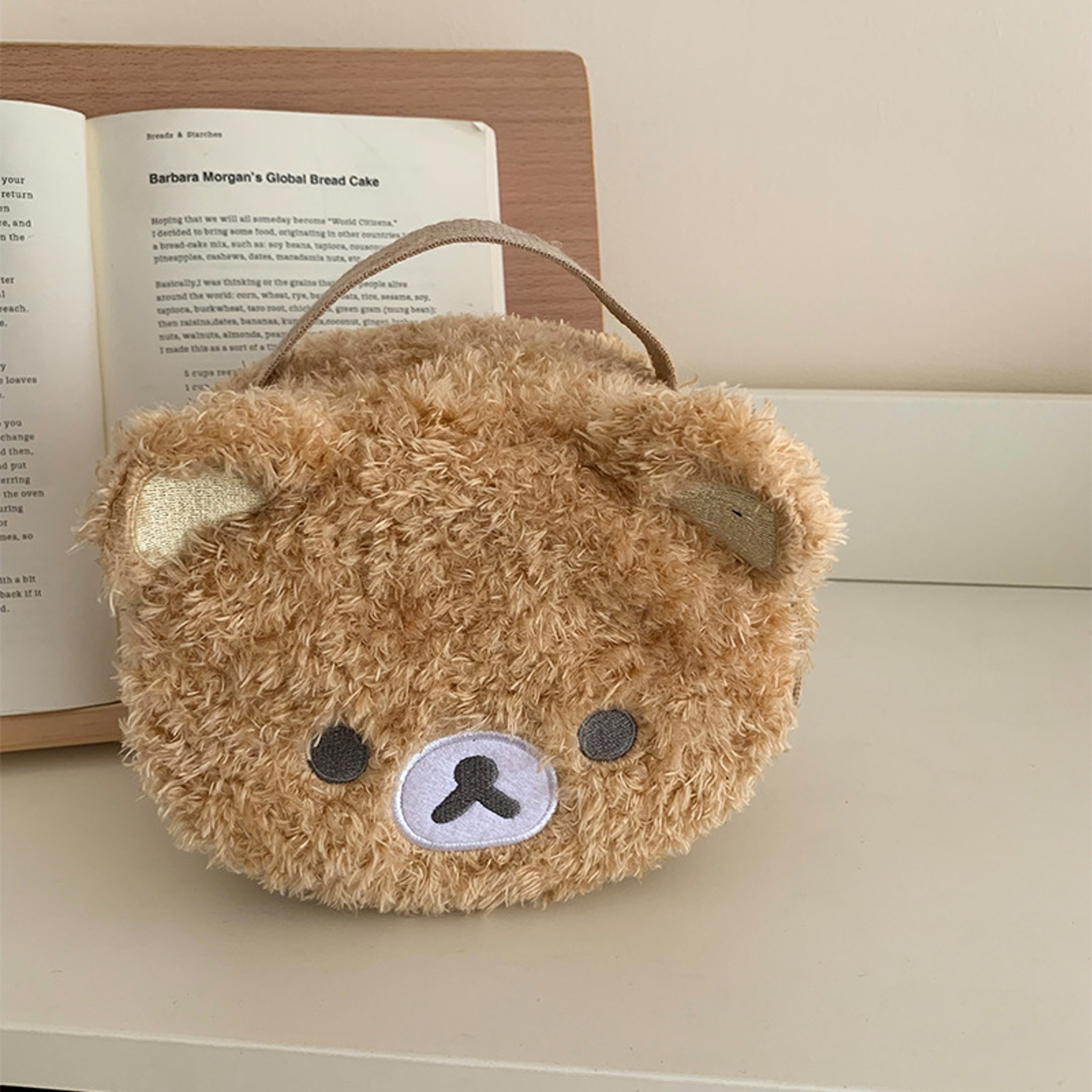 Plushes Anime Makeup Case, Relaxed Bear Cosmetic Bag, Women Jewelry Storage Pouch, Girl Organizer Gift – view 7