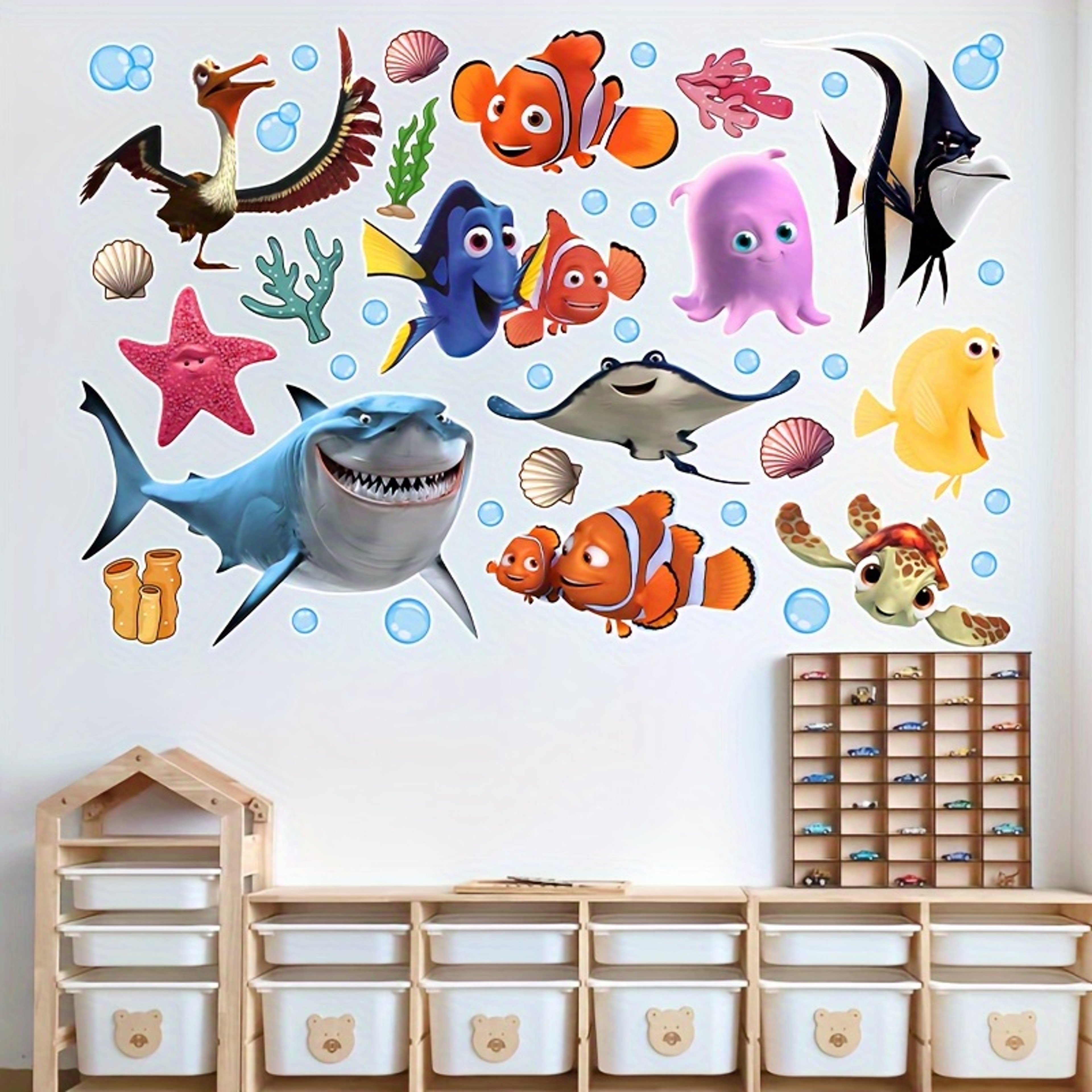 Personalized Self-Adhesive Finding Nemo Wall Sticker for Bedroom, Living Room, and Window Decoration – view 6