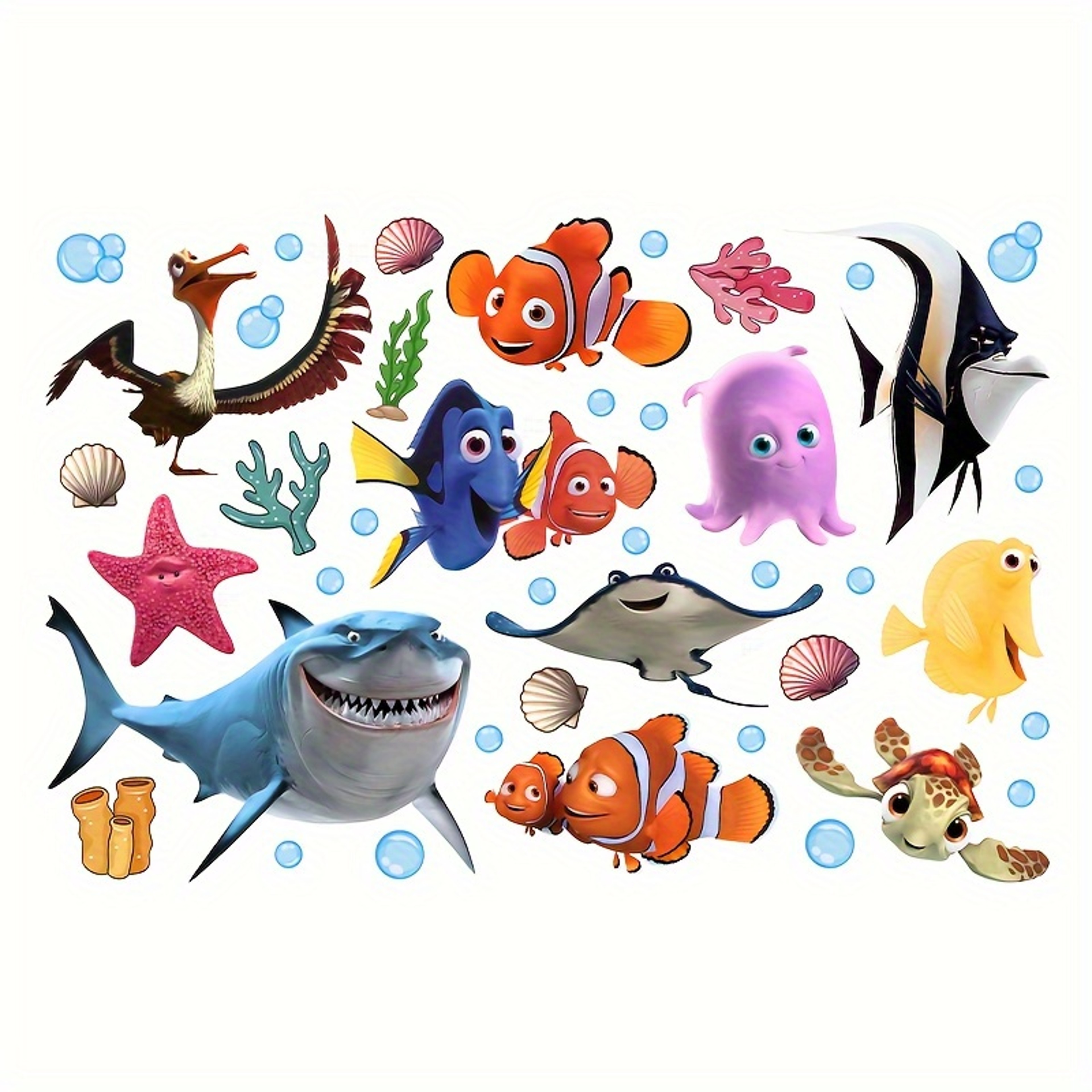 Personalized Self-Adhesive Finding Nemo Wall Sticker for Bedroom, Living Room, and Window Decoration – view 7