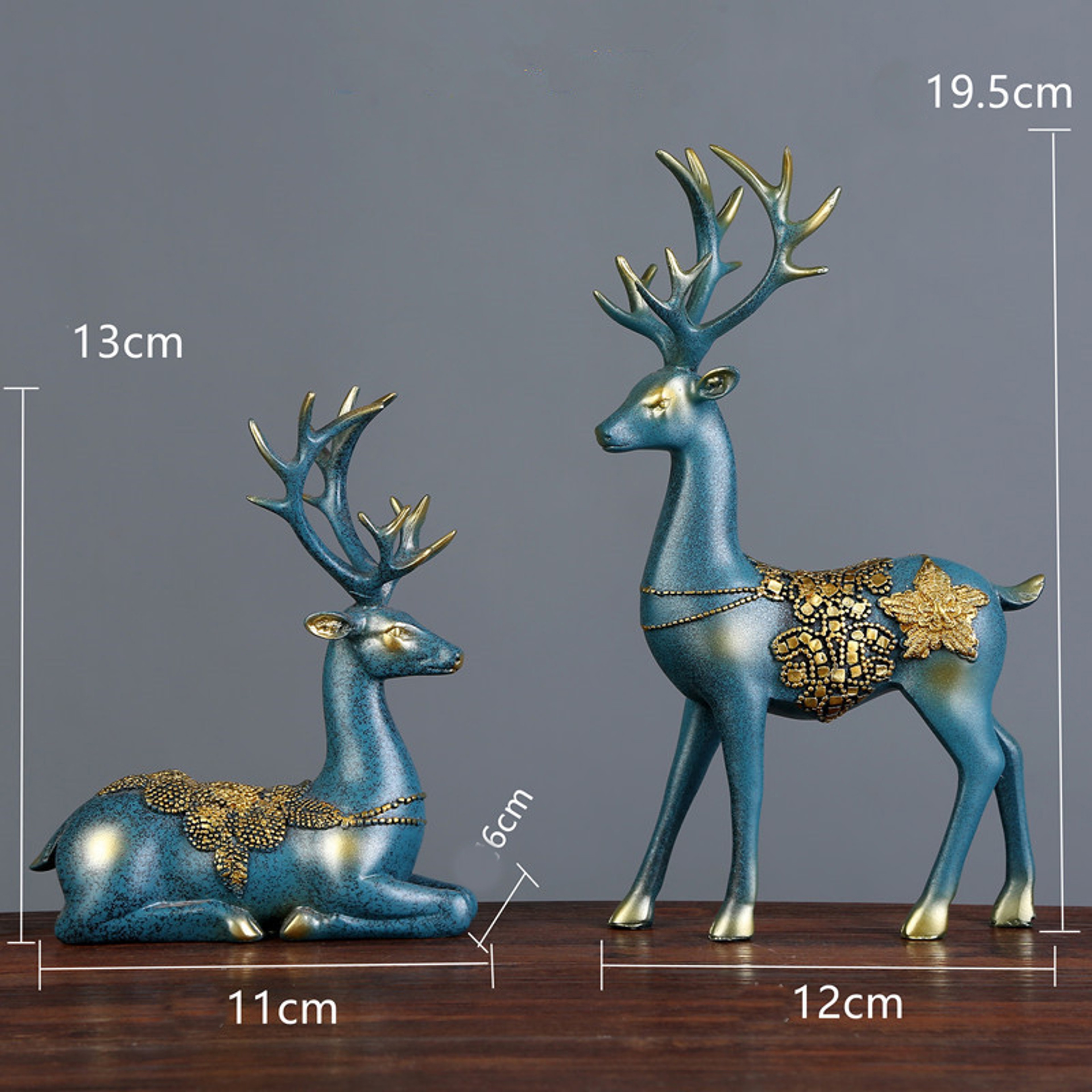 Modern Resin Deer Head Statue for Nordic Home Decor and Art Lovers – view 7