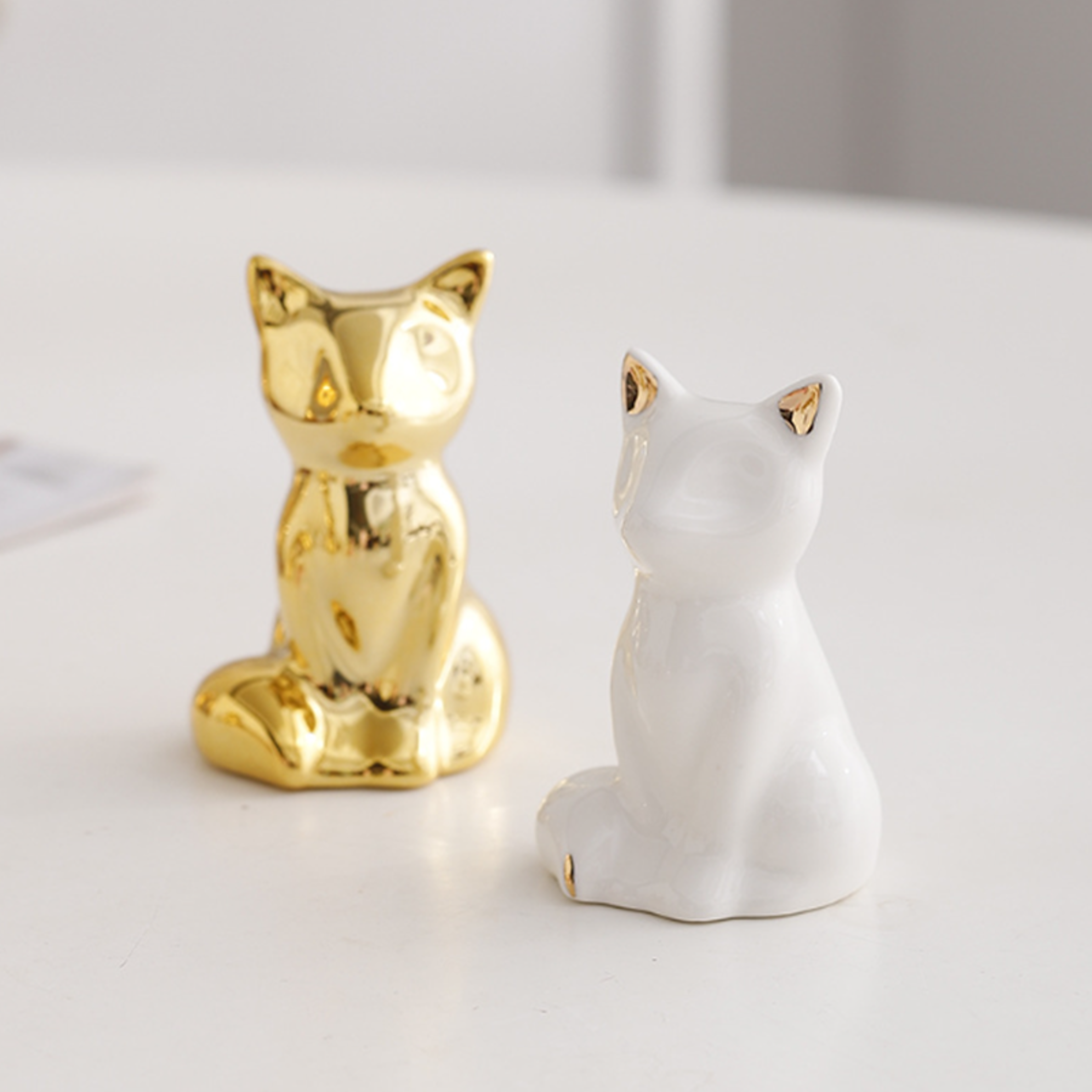 Gold and White Home Decoration Accessories, Small Decorative Accents for Shelves in Livingroom and Bedroom – view 11