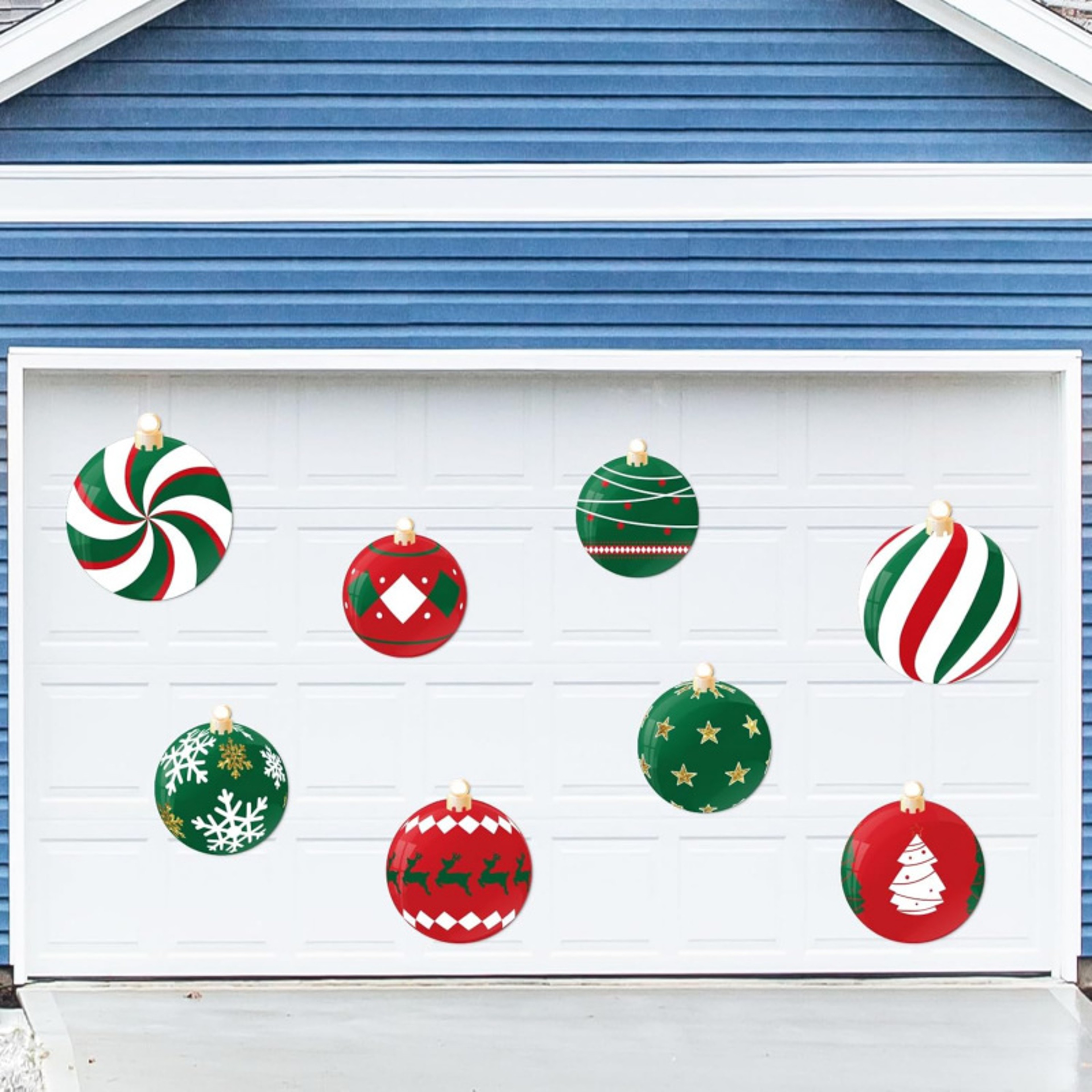 Xmas Ball Garage Door Decorations Magnets, Holiday Refrigerator Kitchen Decor – view 6
