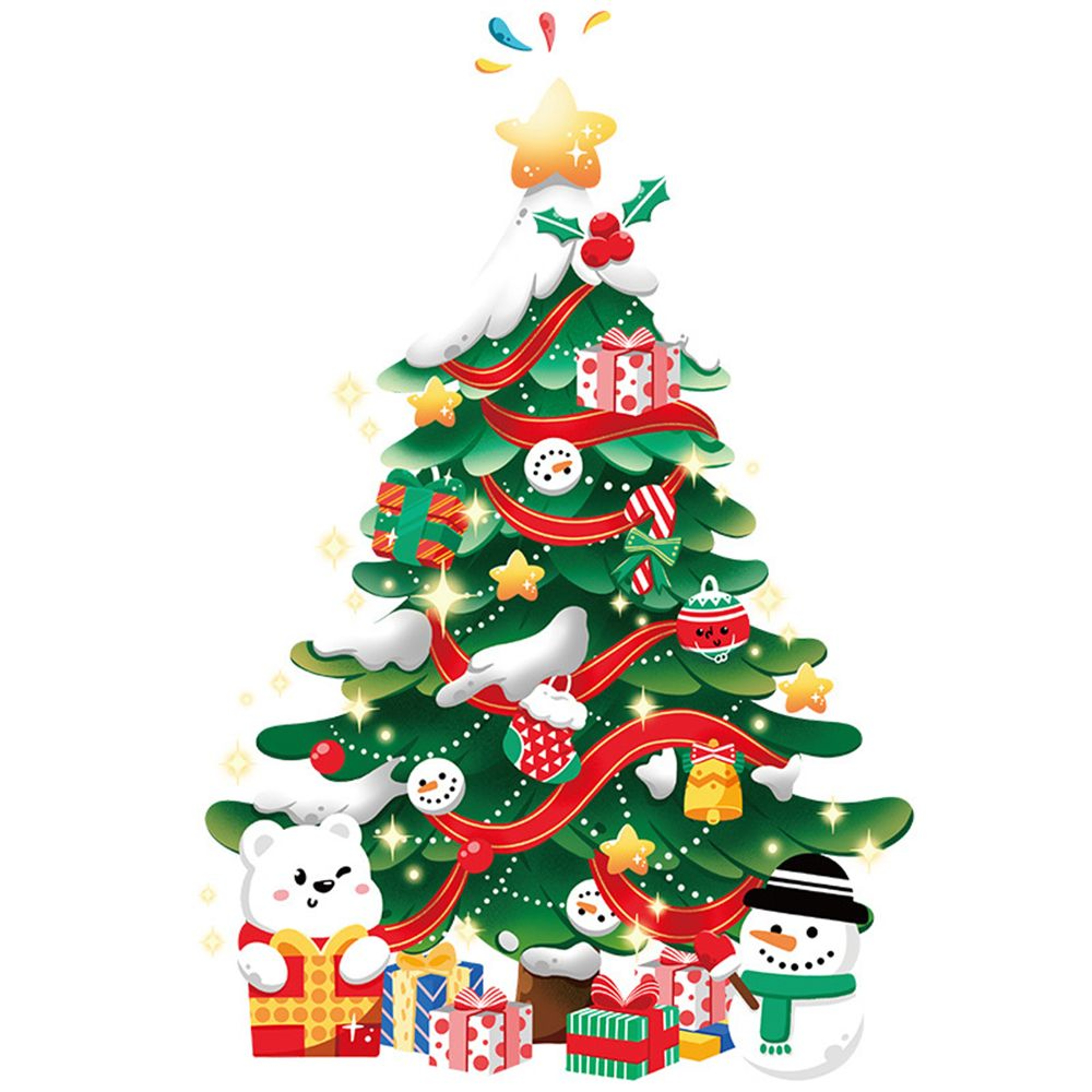 New Year Shop Christmas Decorations PVC Door Christmas Tree Wall Decals Christmas Stickers Wall Stickers Window Decals – view 7