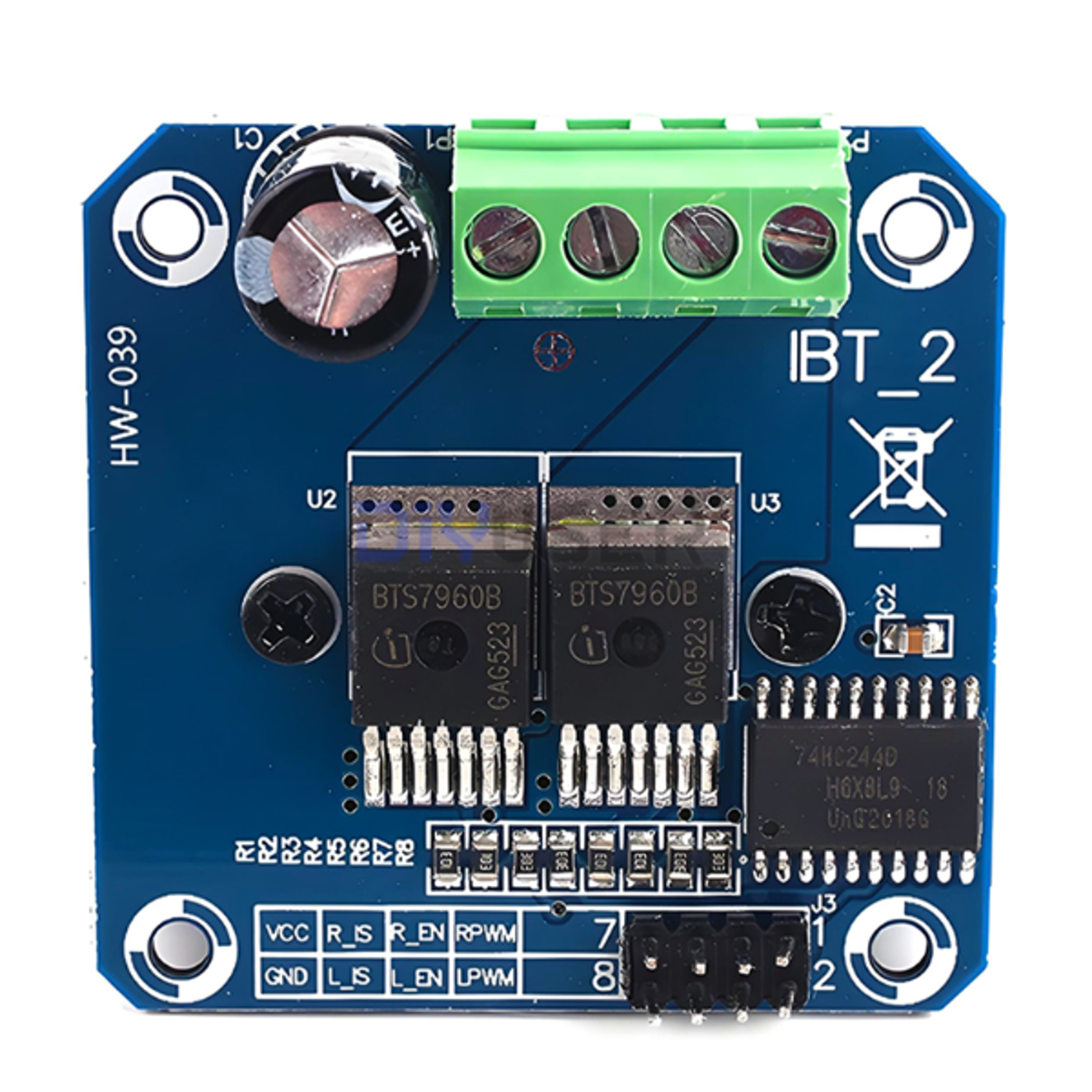 BTS7960 43A High Power Motor Driver Module HBridge for Peltier TEC Thermoelectric Cooler Car Coolin