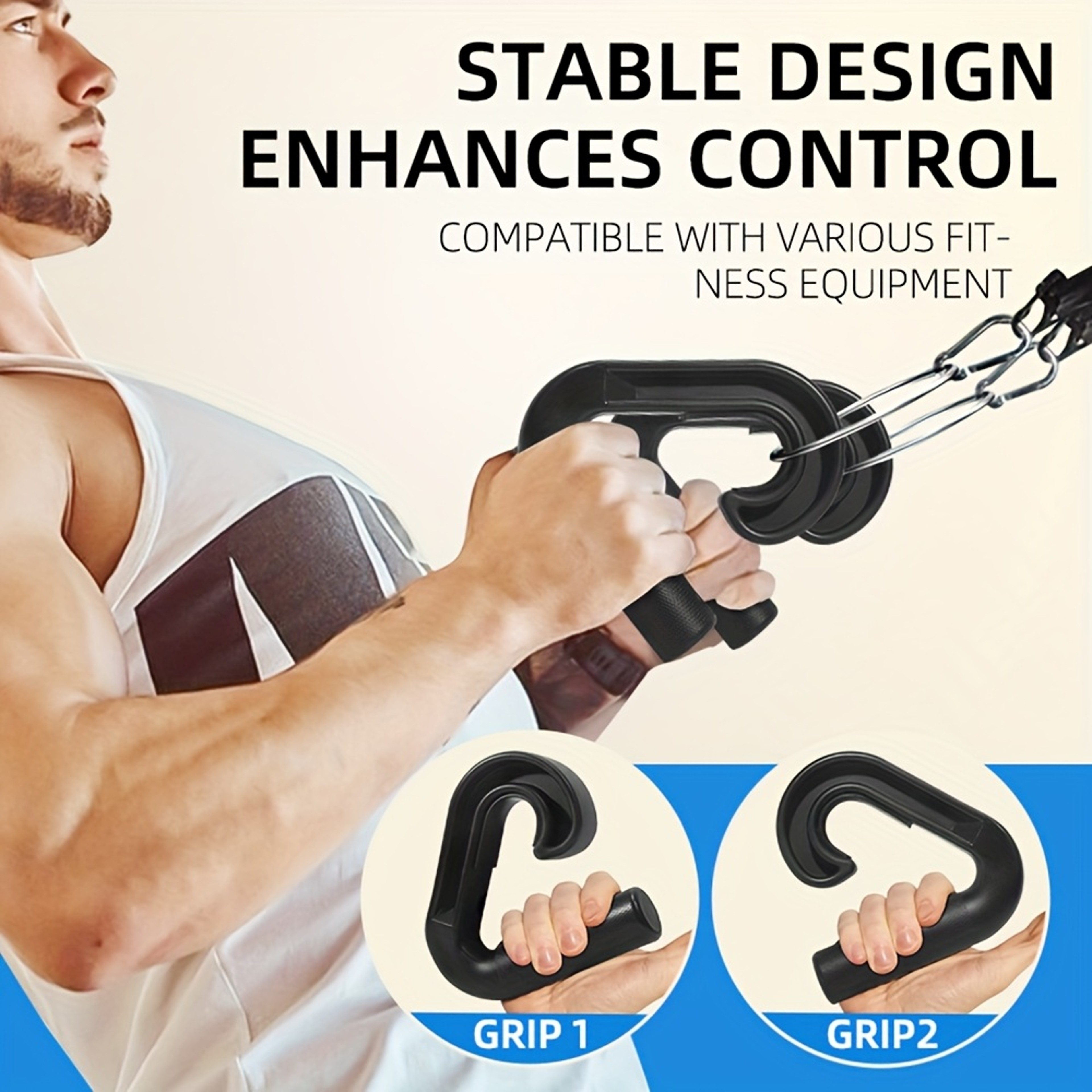 Multi-Functional Hook Handles, High Strength Nylon Grips with Non-Slip Design for Pull Down Machines – view 4